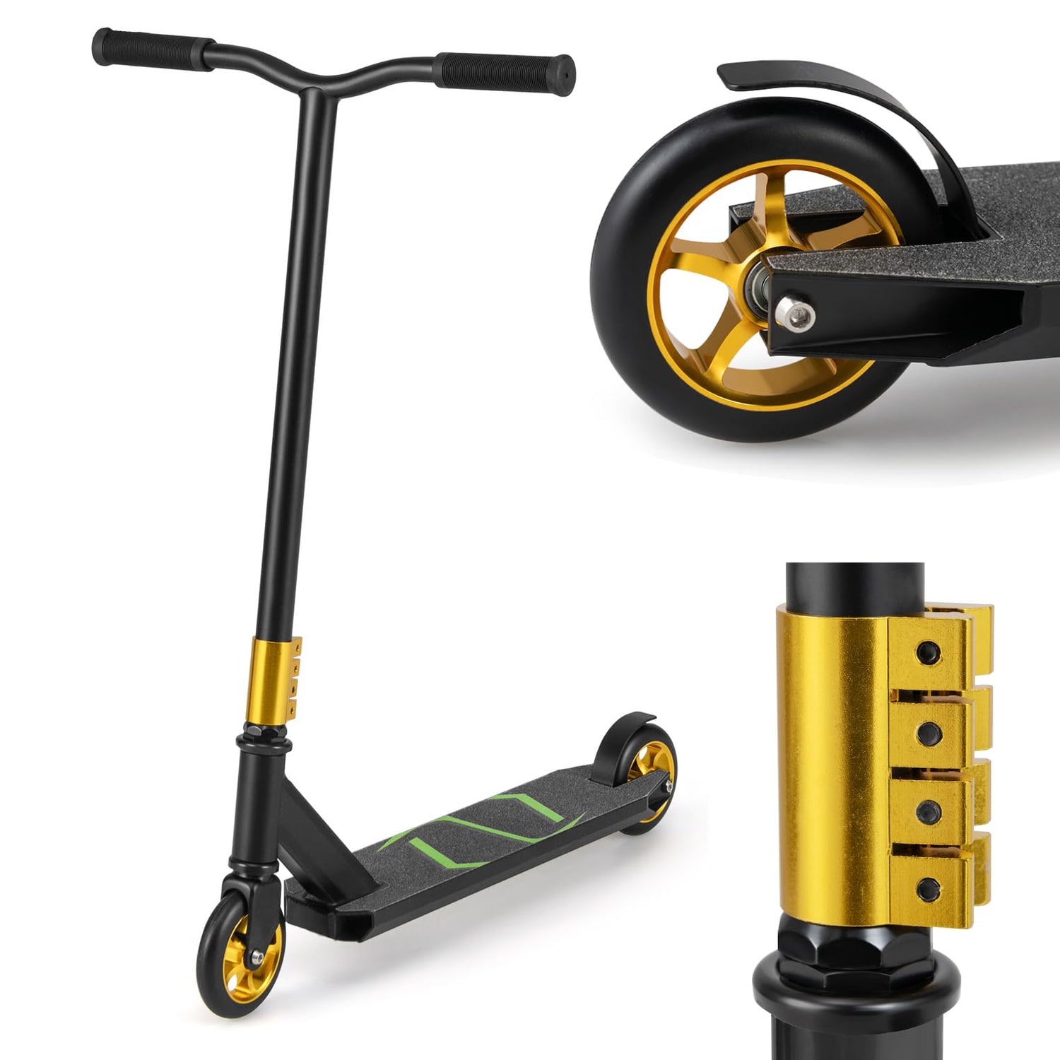 GYMAX Stunt Scooter with PU Wheels for Kids