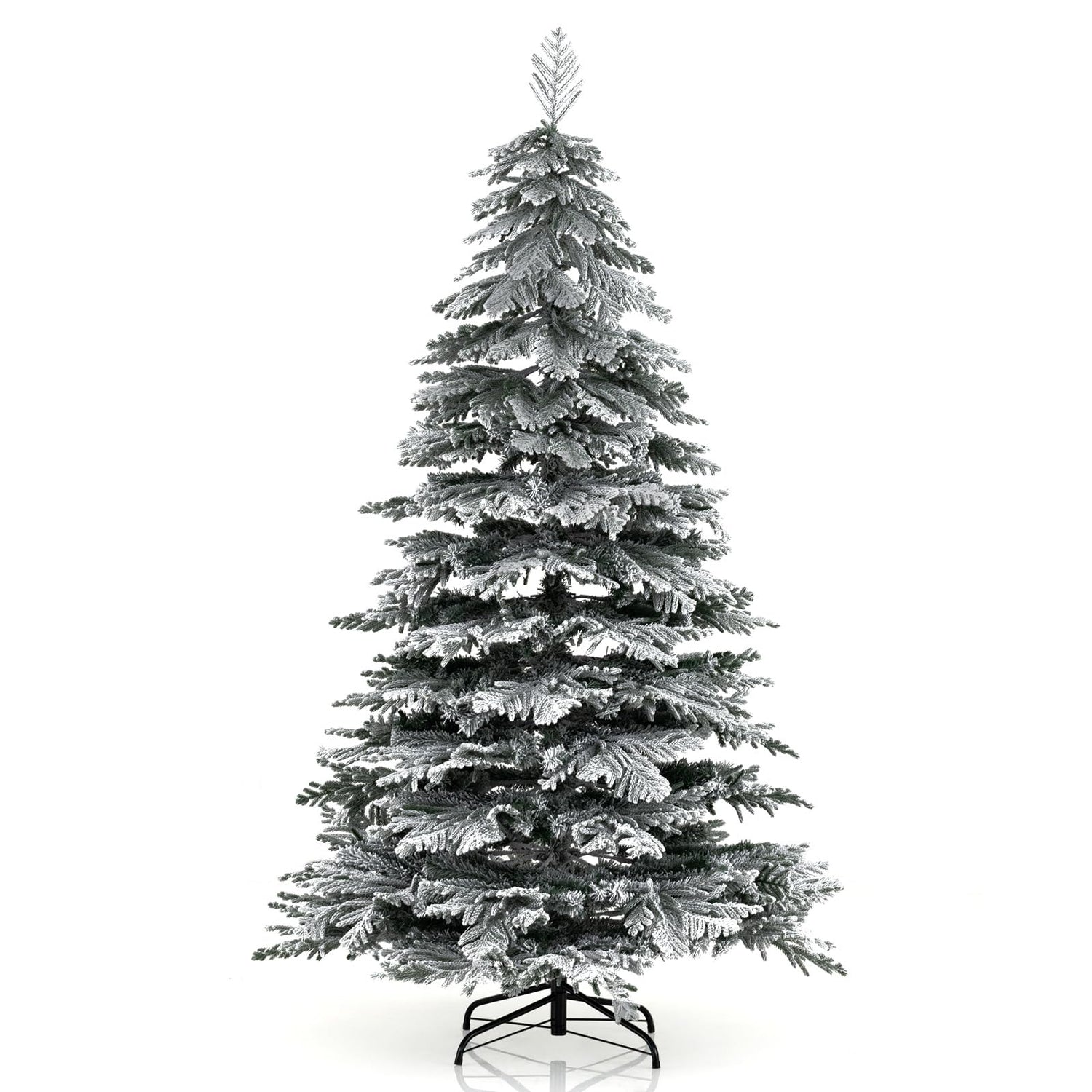 180CM Artificial Christmas Tree Hinged Holiday Tree with Lush Branch Tips