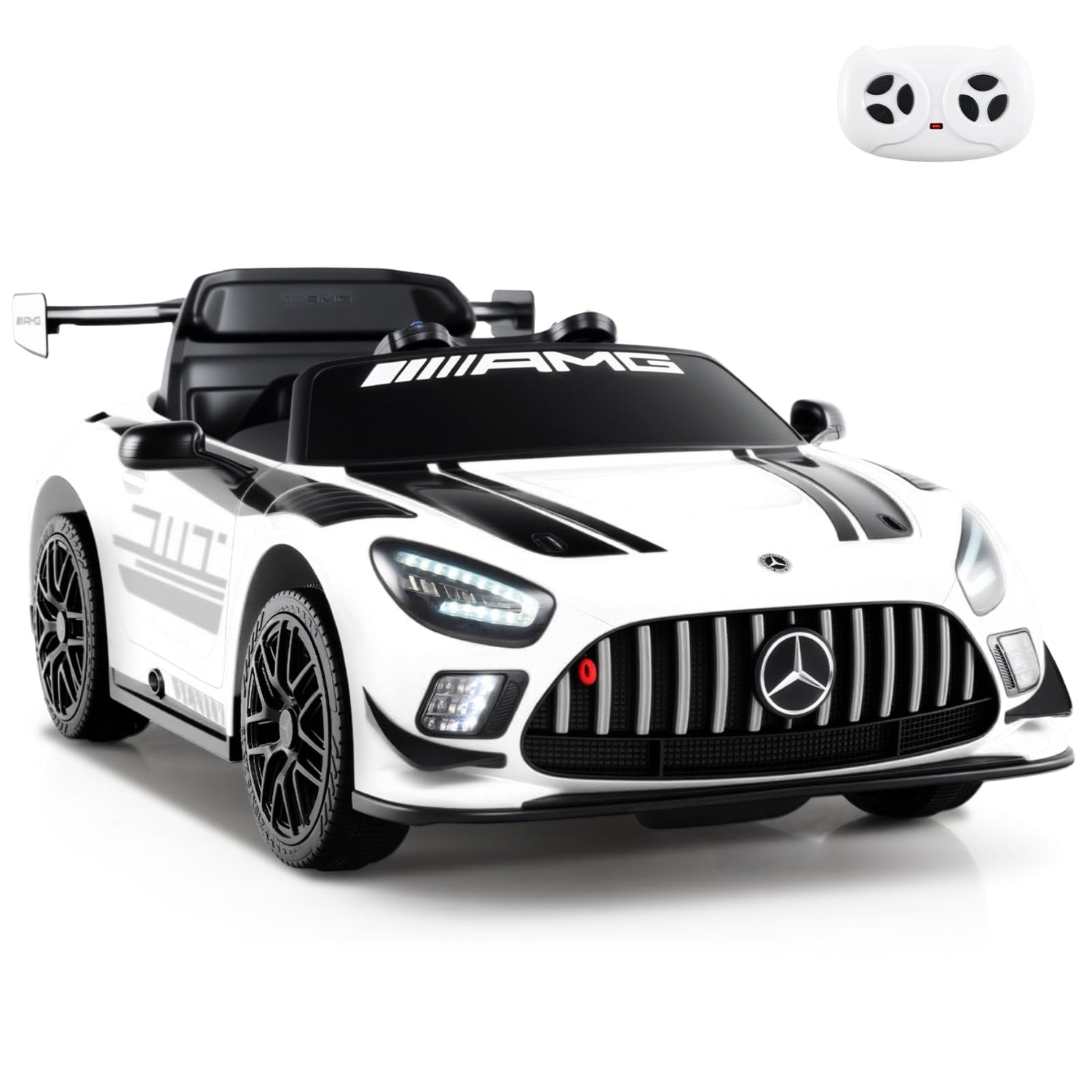 12V Kids Powered Ride on Car Benz GT3 with Spoiler and Remote Control