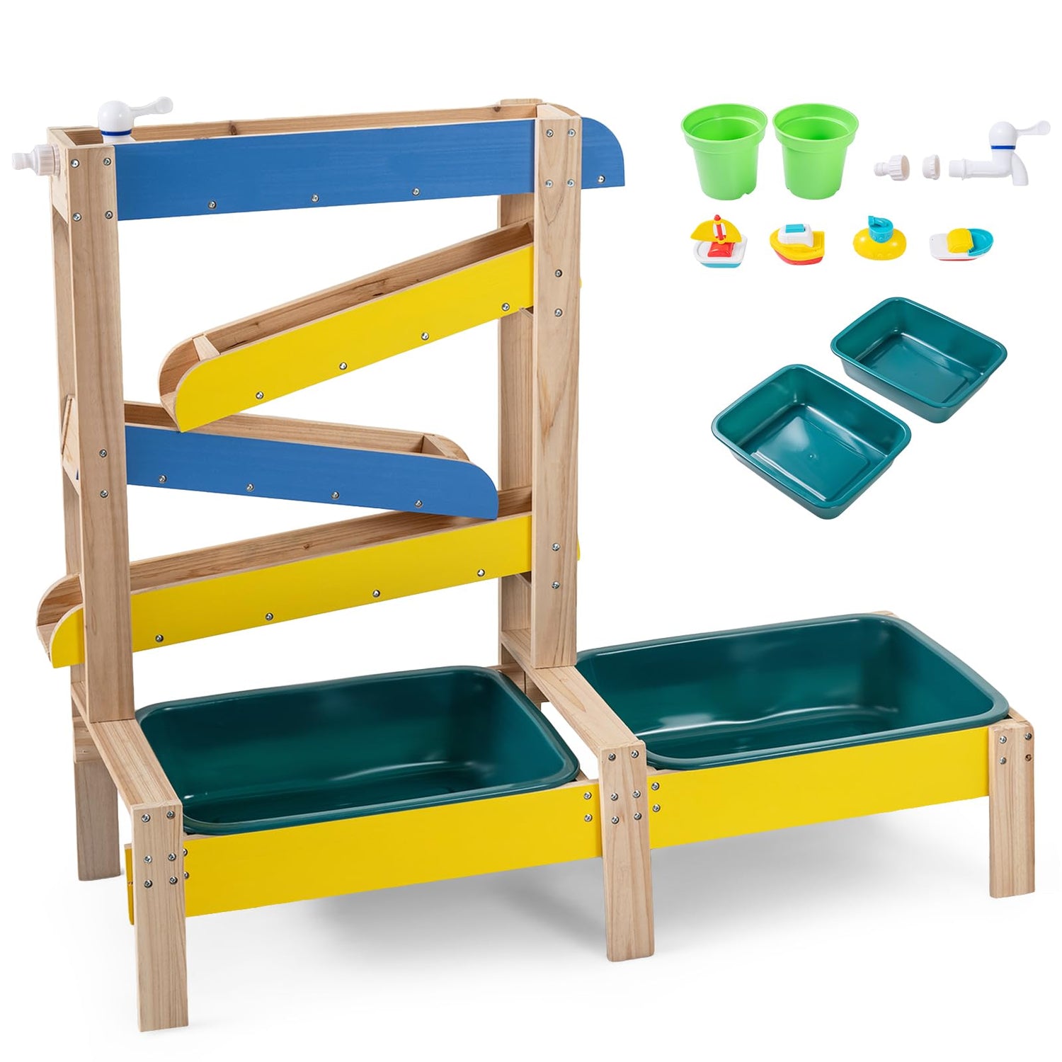 Sand and Water Table for Toddlers | Fir Wood Play Activity Table