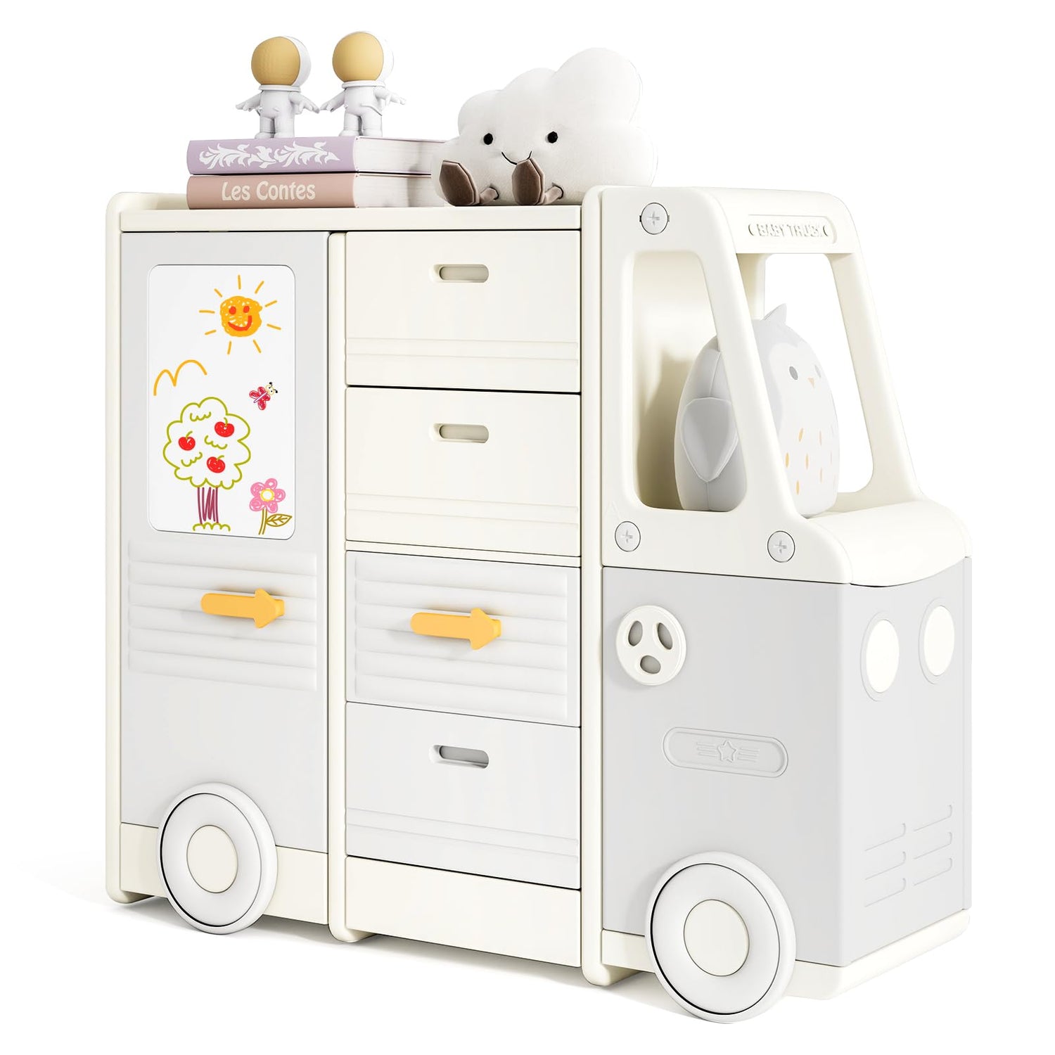 Kids Toy Storage Organizer with 4 Pull-out Drawers