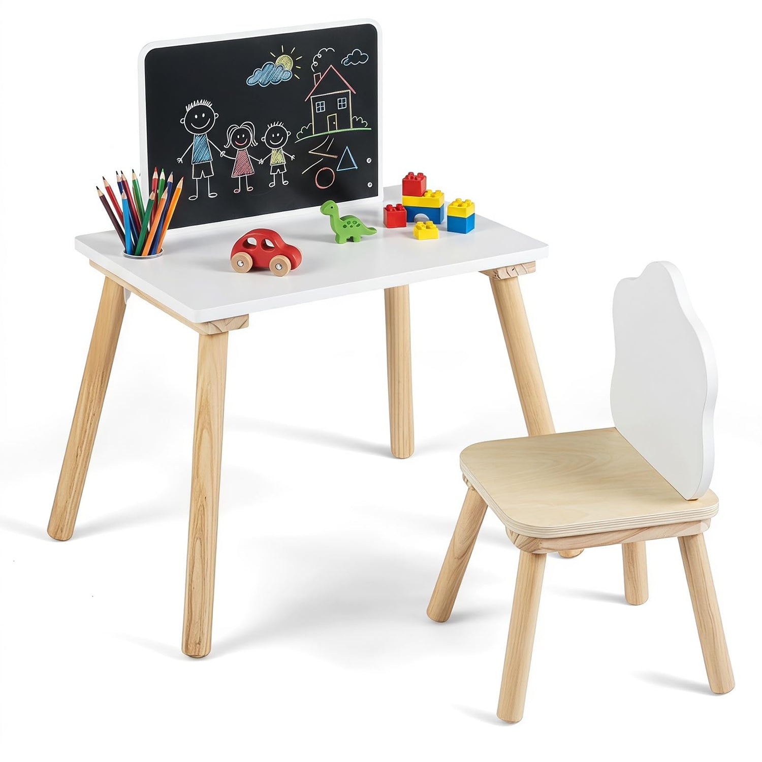 Kids Table and Chair Set, Toddler Activity Table