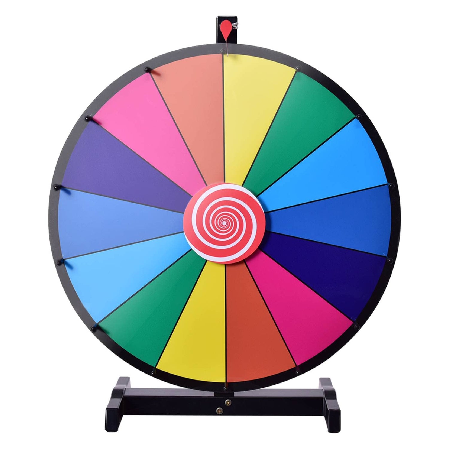 GYMAX 18" Color Prize Wheel 14 Slots Dry Eraser