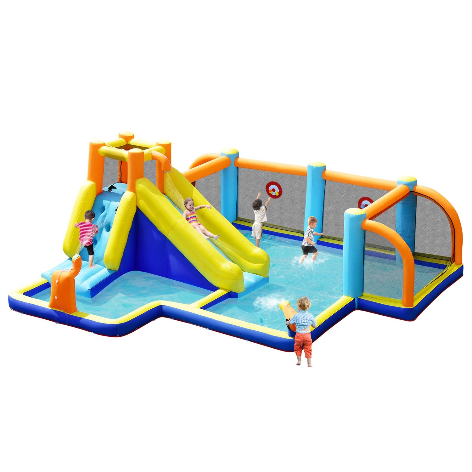 GYMAX Inflatable Water Castle