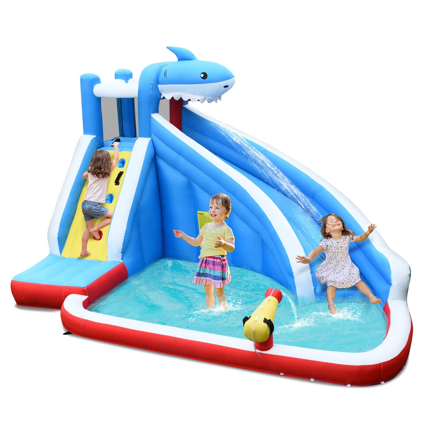 GYMAX Inflatable Water Park with Slide