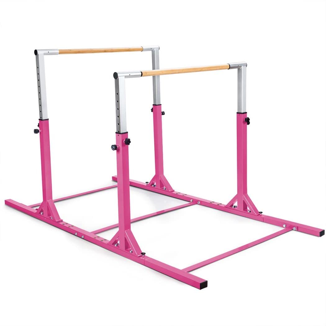 Kids Parallel Gymnastics Bar with Adjustable Width and 11-Level Heights