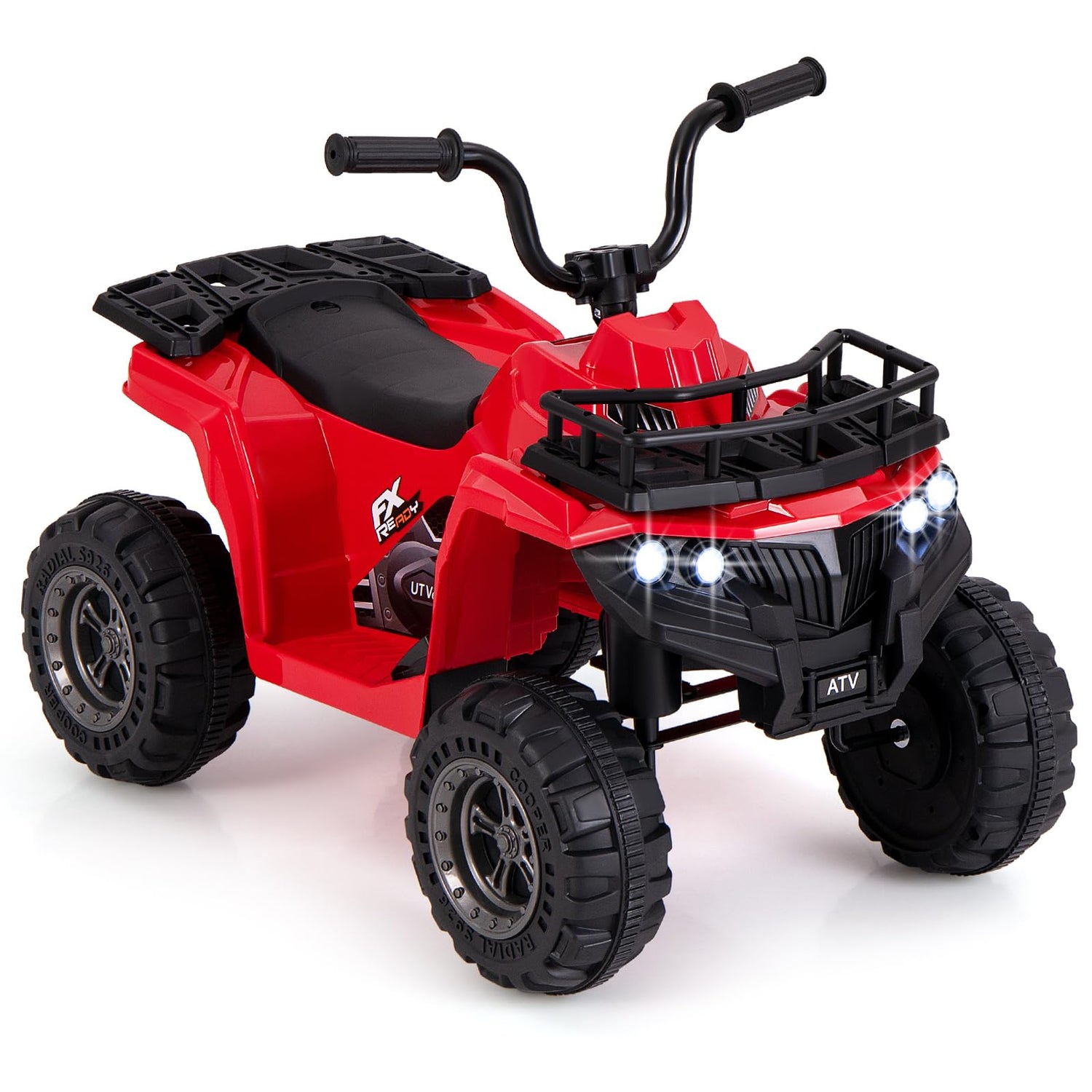 GYMAX Kids Electric Quad Bike, 6V Battery Powered Toy Car with MP3 Player
