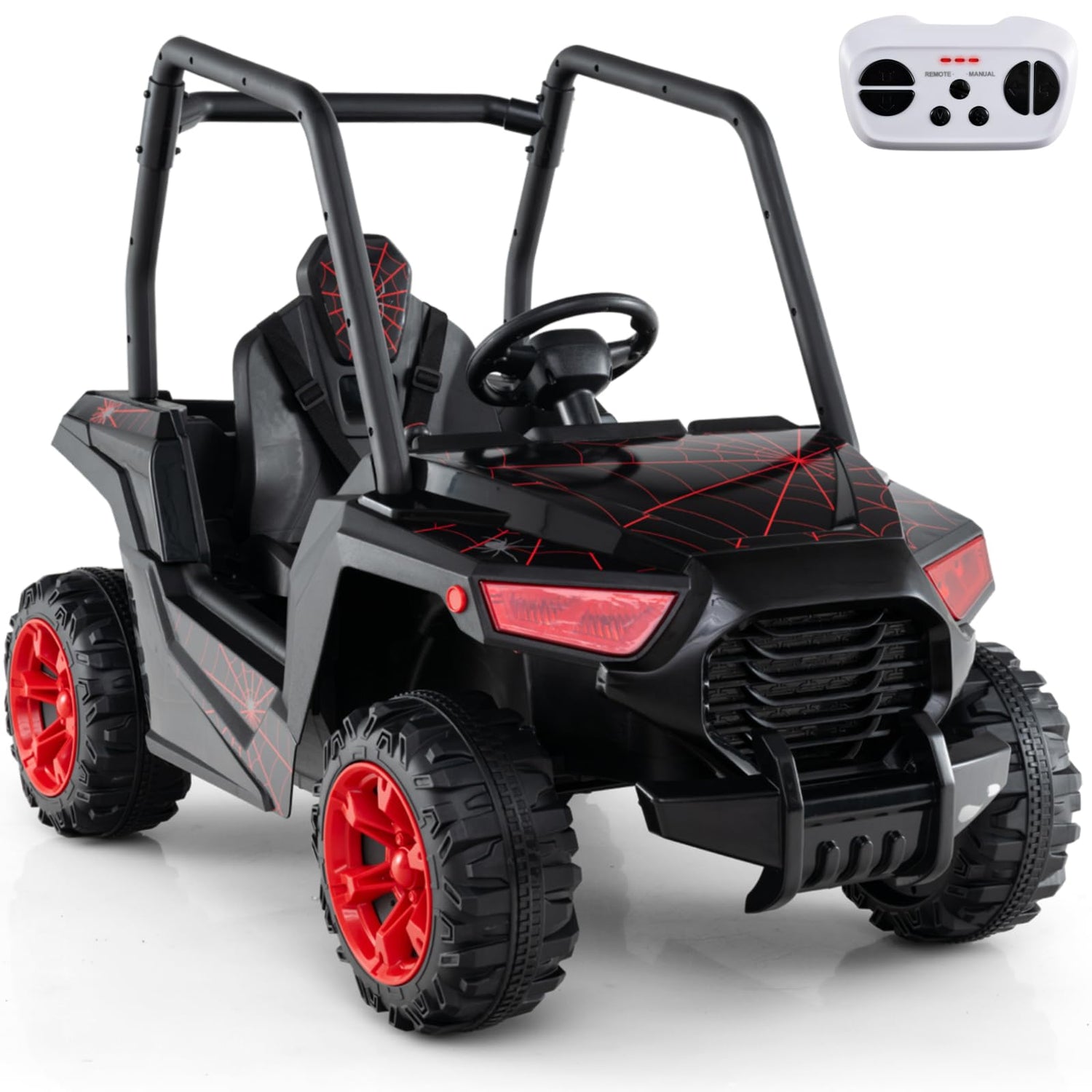 GYMAX 24V Kids Ride on Car, Children Battery Powered Car with Remote Control