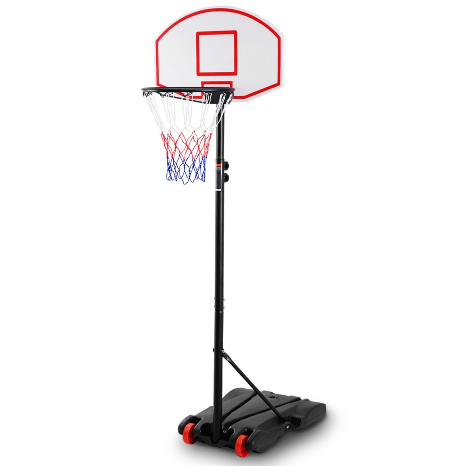 GYMAX Portable 5.4FT-7FT Adjustable Basketball Backboard Hoop Net System