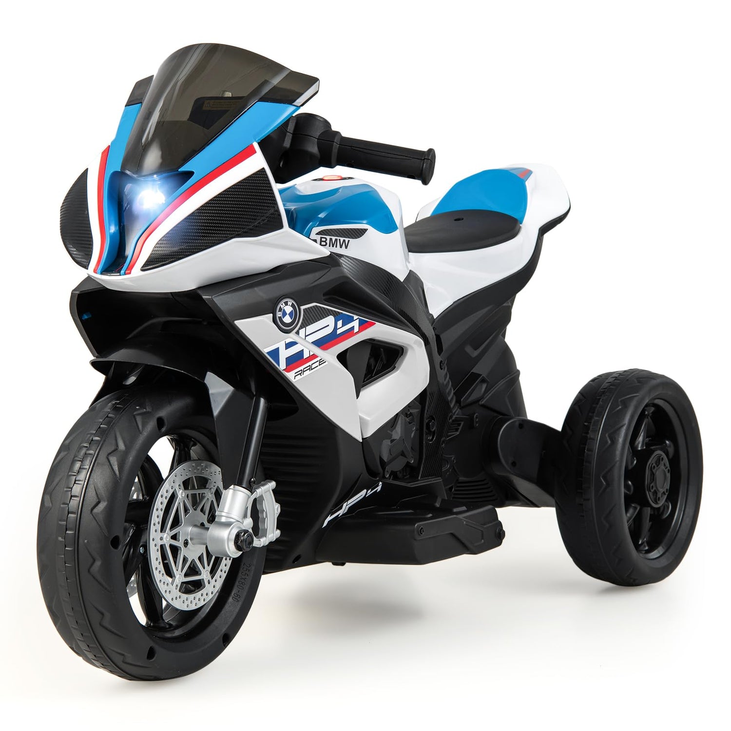 GYMAX Kids Electric Motorbike, 12V Licensed BMW Ride on Motorcycle with Music