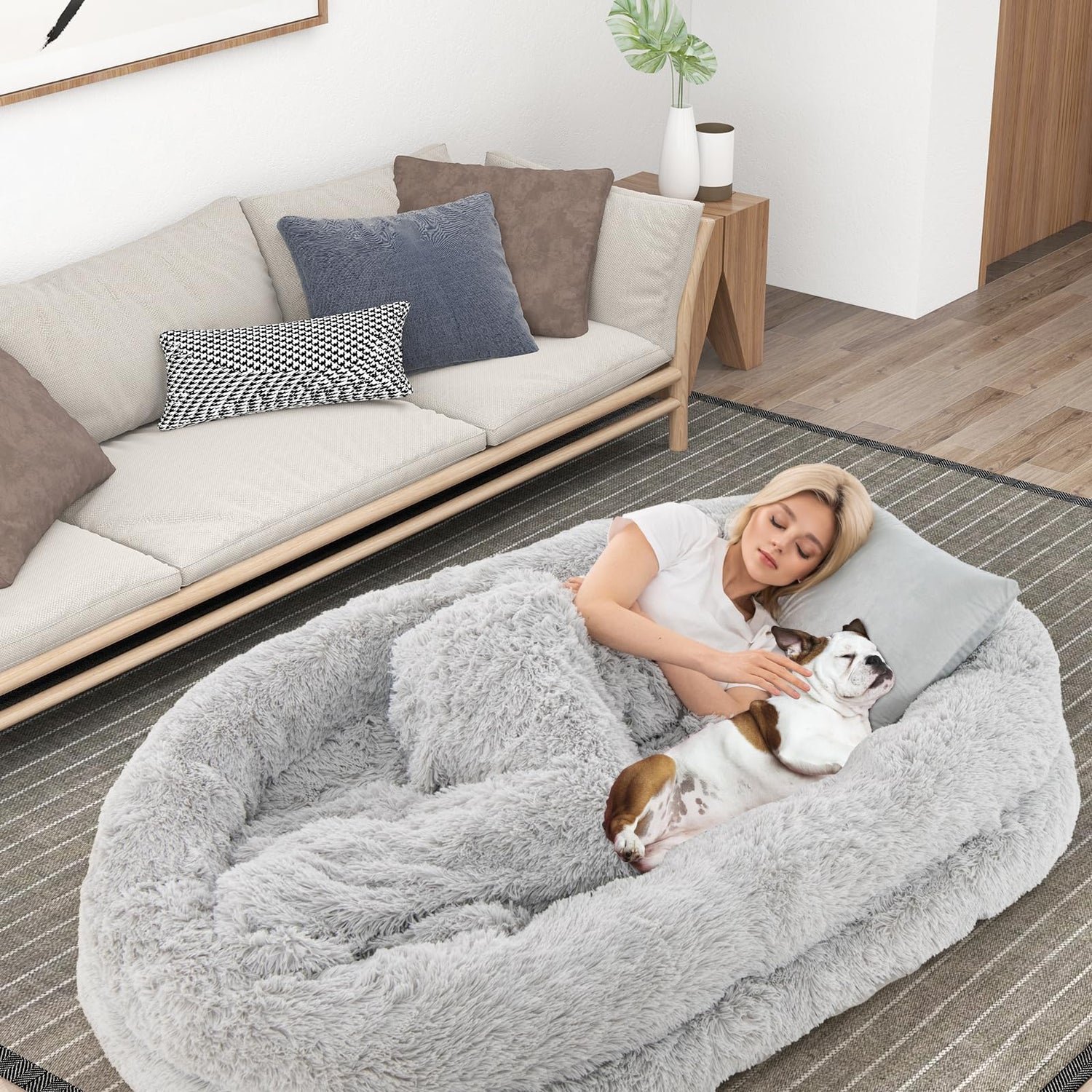 Washable Puppy Bed with Removable Cover