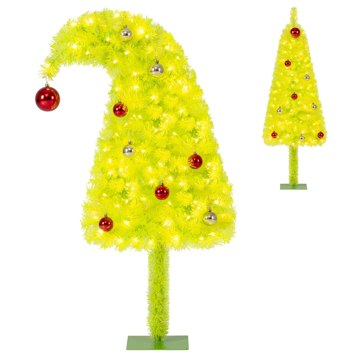 3FT Whimsical Christmas Tree, Bendable Artificial Xmas Tree