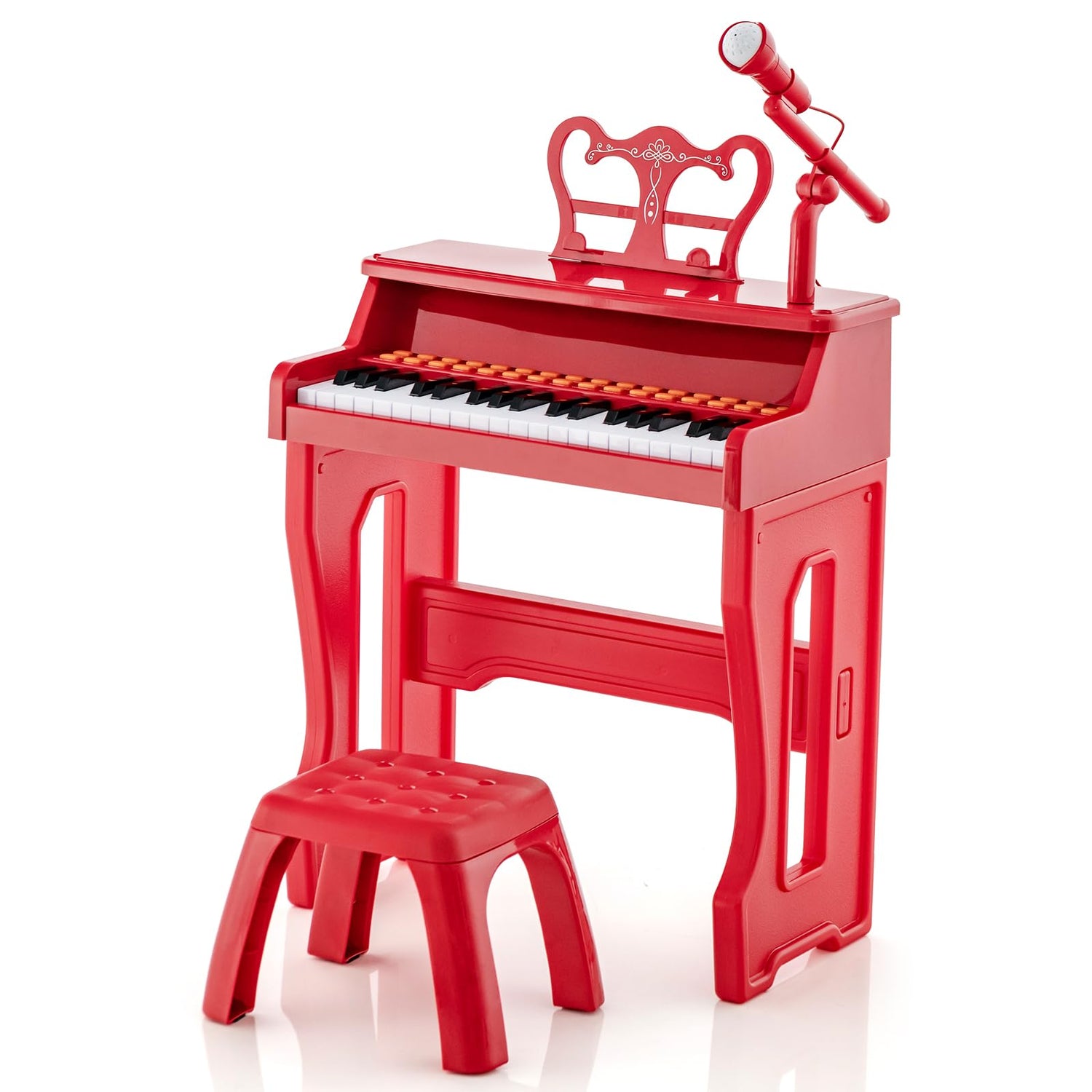 37-Key Electronic Piano Keyboard with Adjustable Microphone
