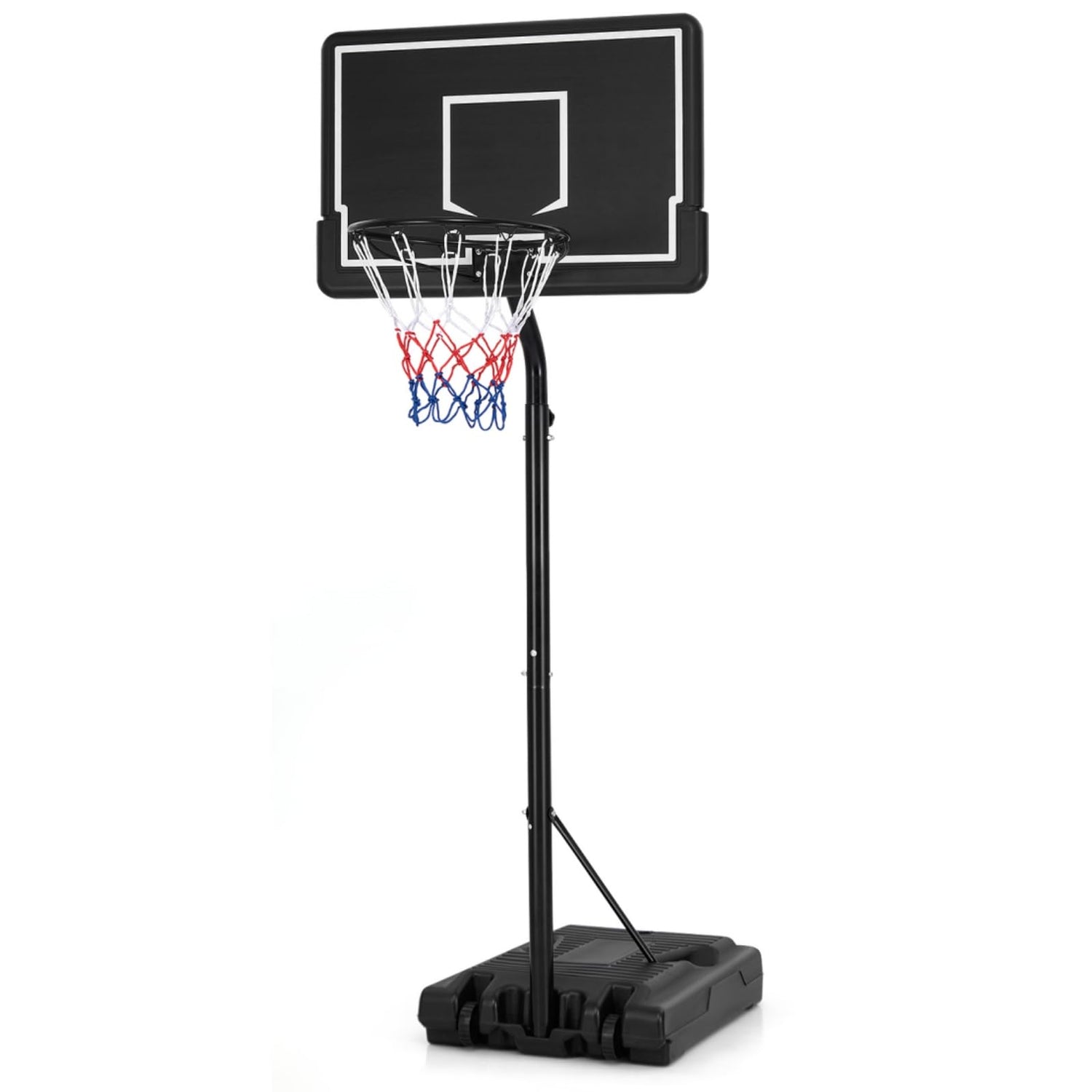 GYMAX 6.9FT-8.5FT Height Adjustable Basketball Hoop and Stand