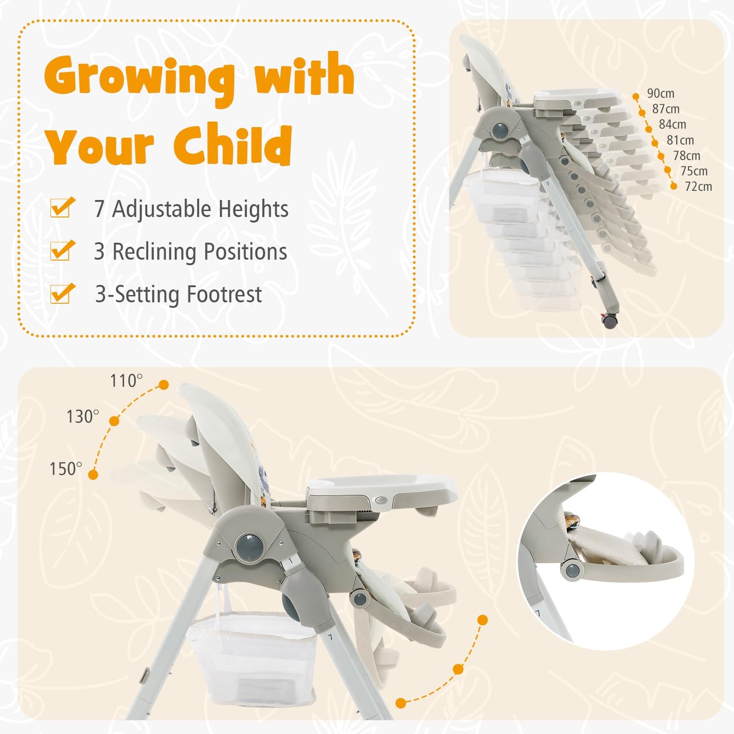 GYMAX High Chairs for Babies and Toddlers