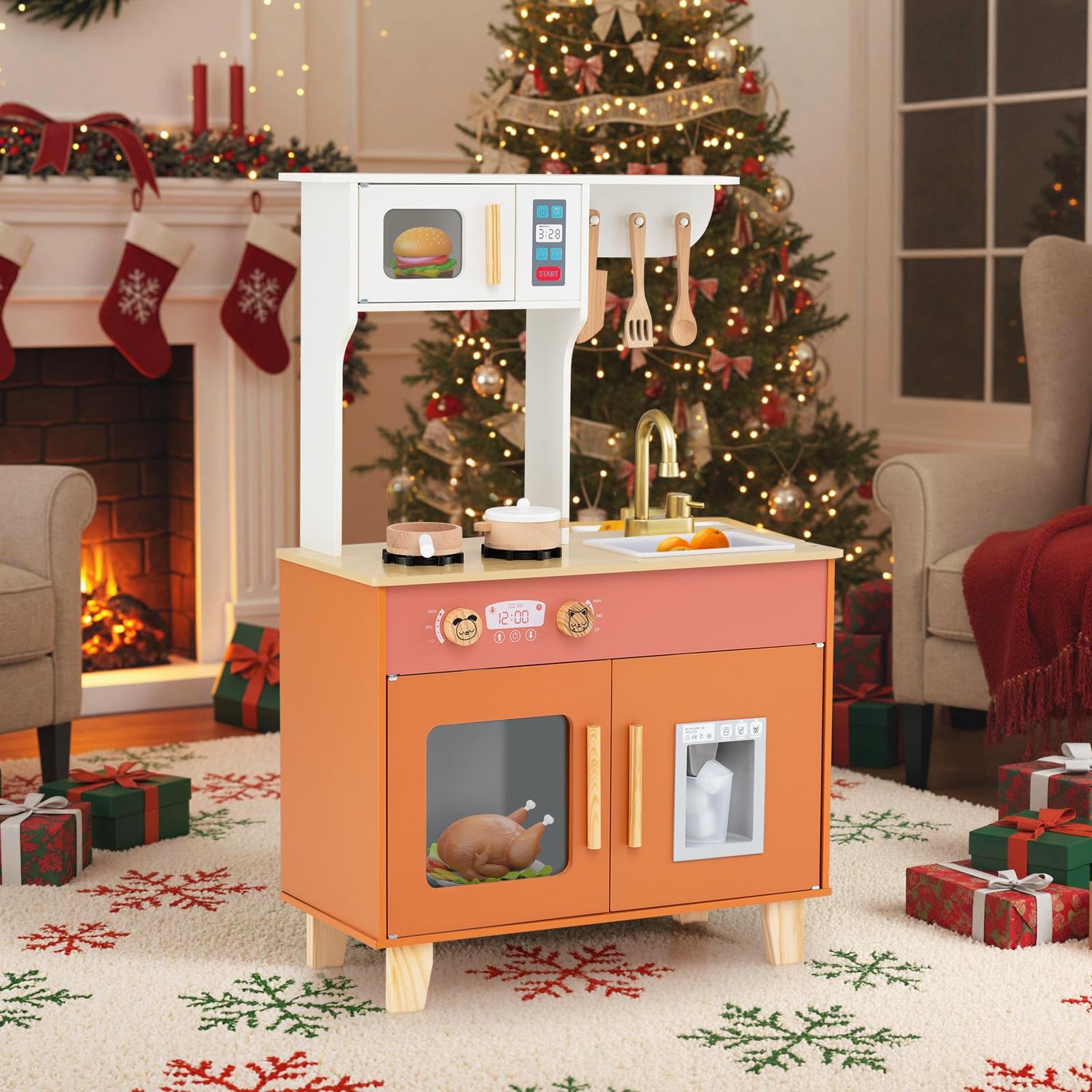 Children Cooking Toy Chef Role Playset for Boys Girls Ages 3-6