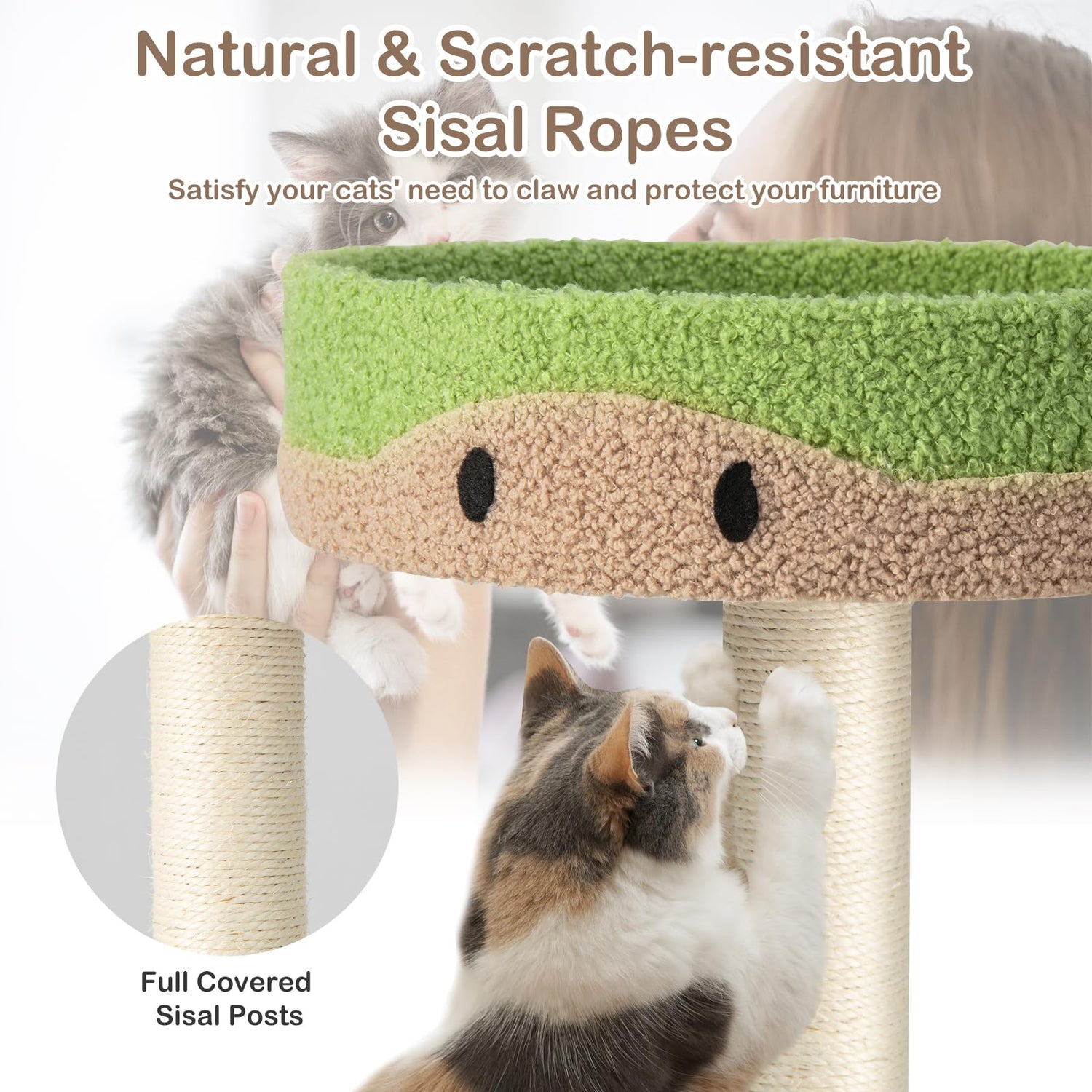 GYMAX Cat Tree, Modern Cats Tower