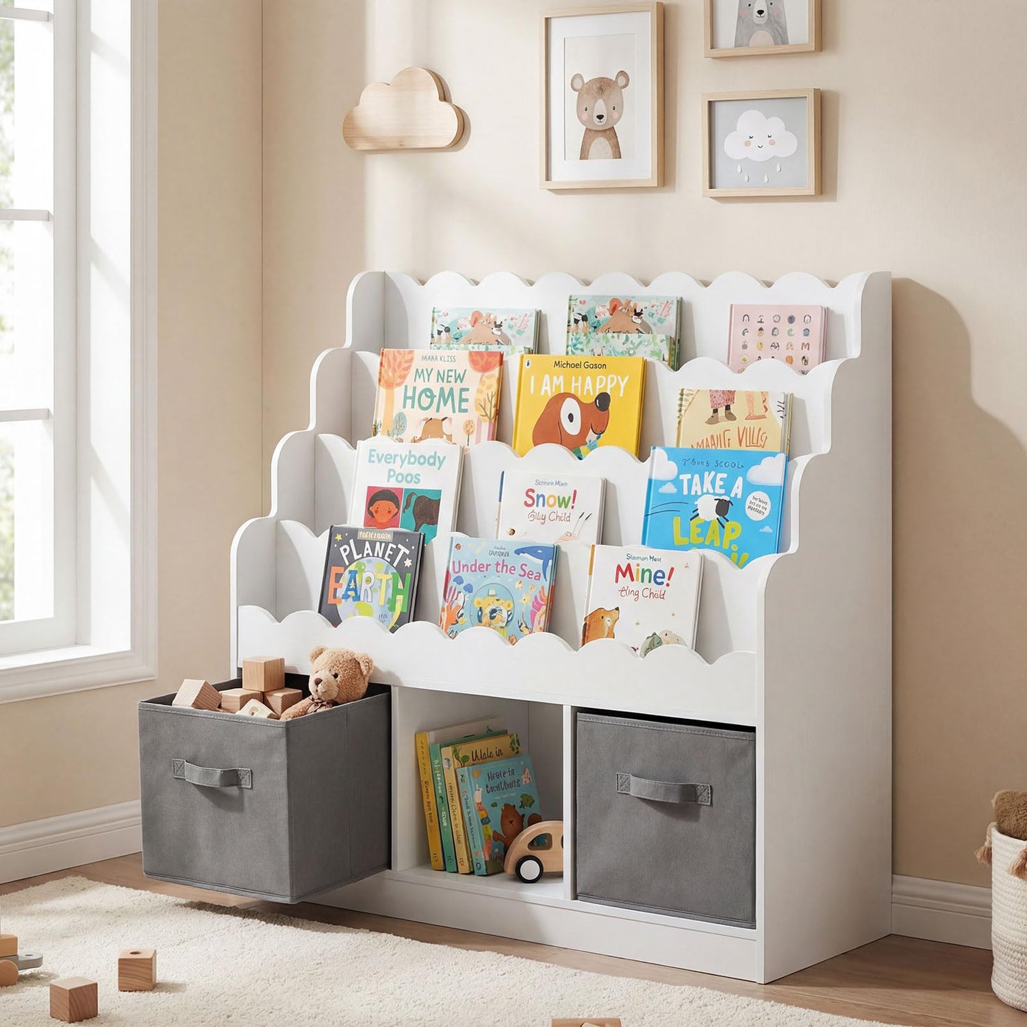 oy Storage Organizer for Playroom Kids Room Nursery
