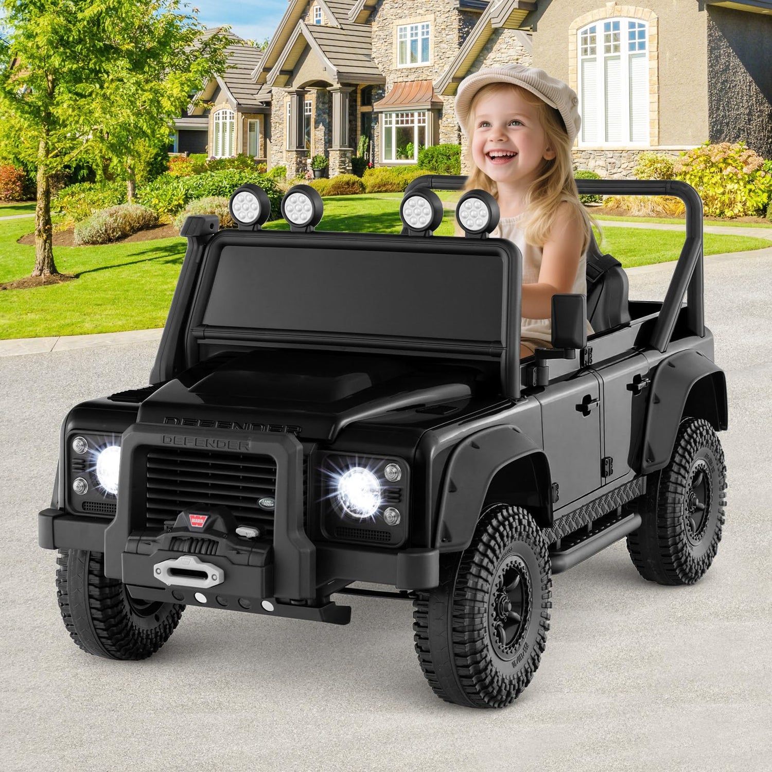 12V Kids Ride on Car  Land Rover Licensed Electric Cars with Remote Control