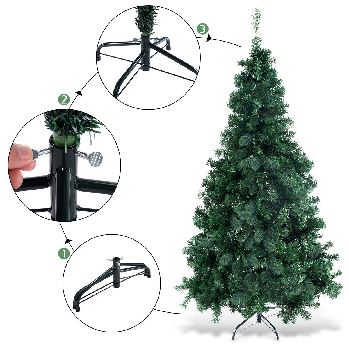 1.8m Realistic Green Christmas Tree