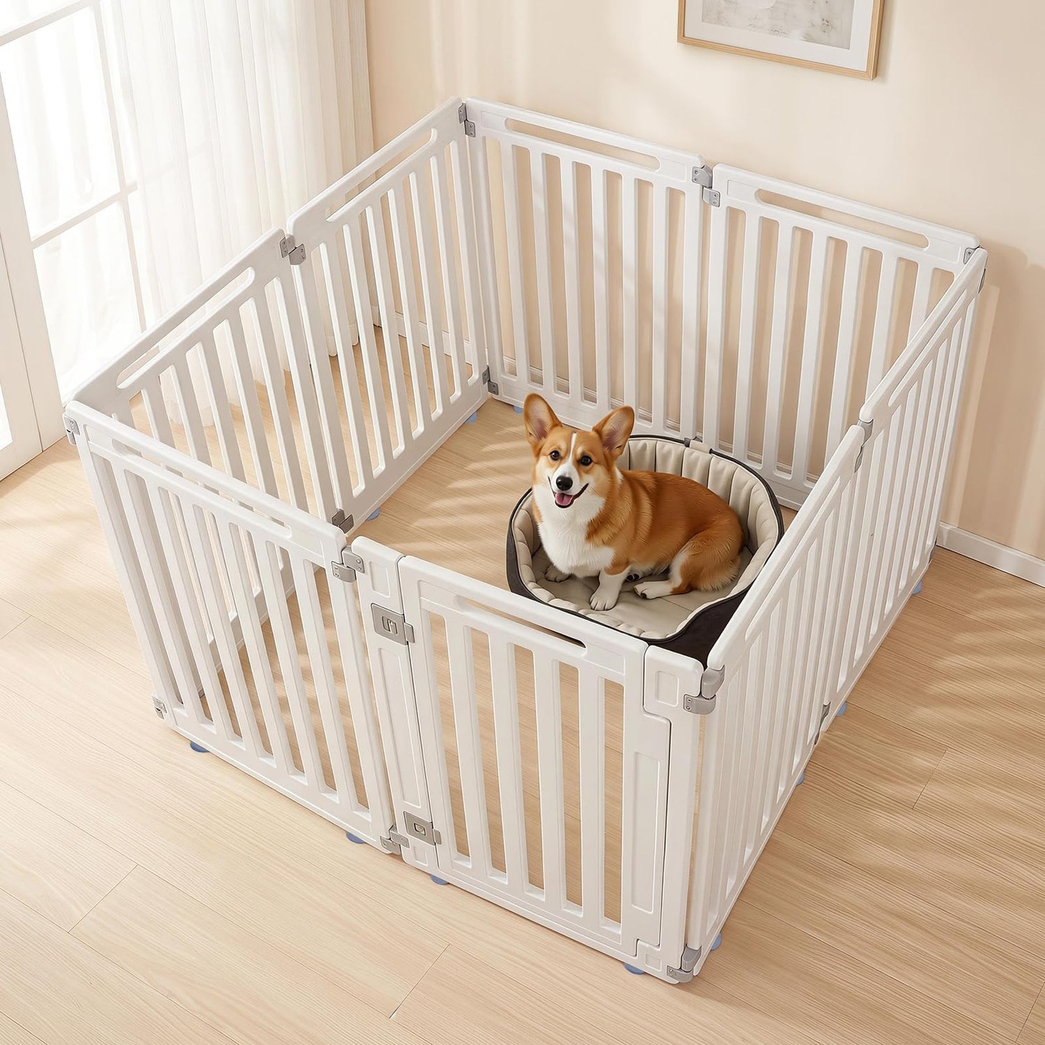 Indoor Outdoor Pet Fence for Dogs Cats Rabbits Medium Small Animal