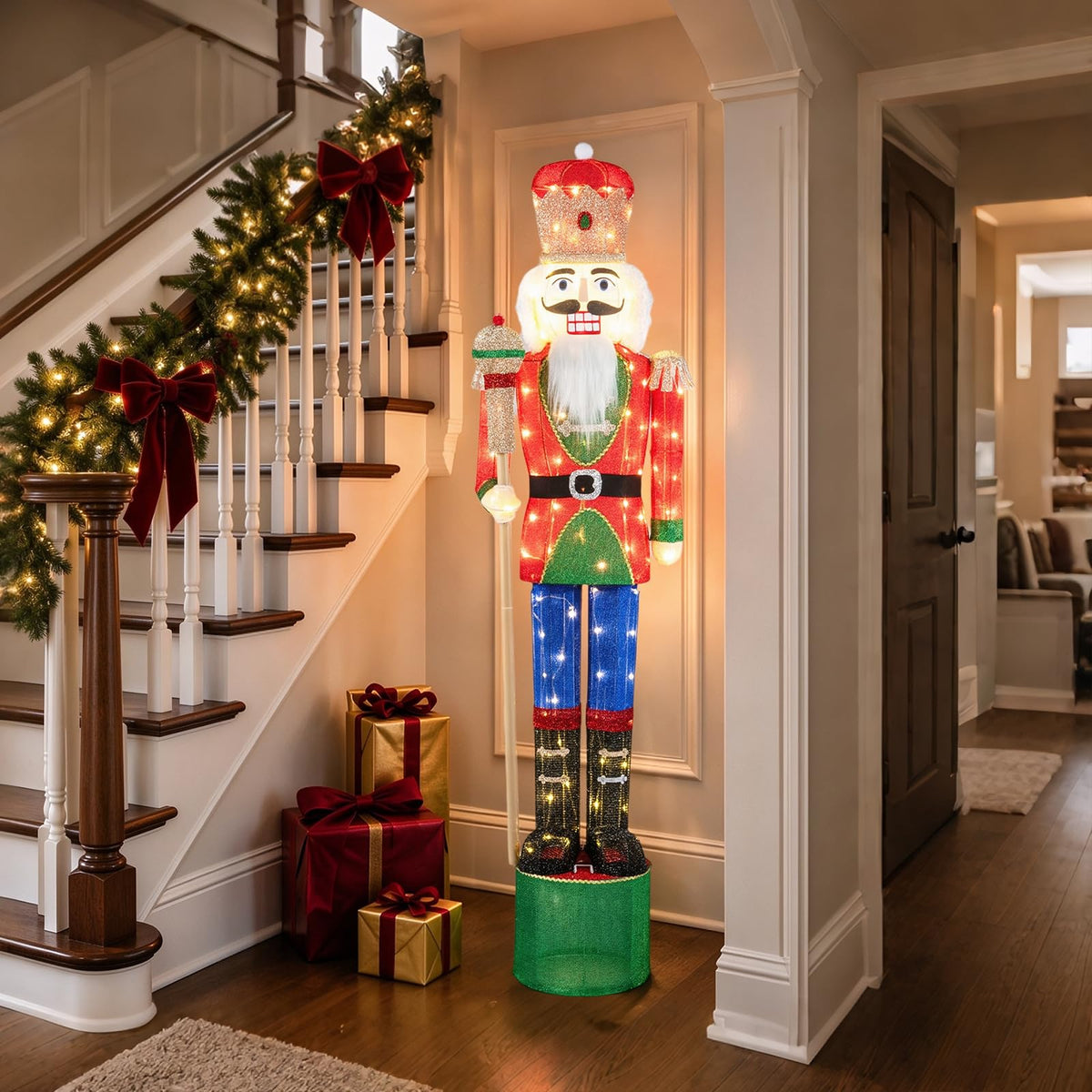 Lighted Nutcracker Soldier, Outdoor 3D Christmas Decoration