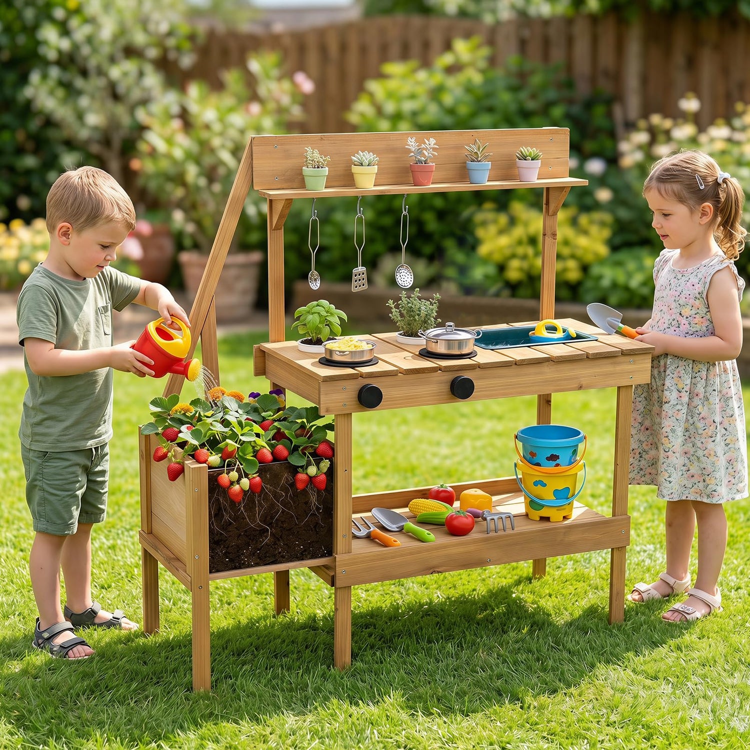 Mud Kitchen, Outdoor Kids Play Kitchen