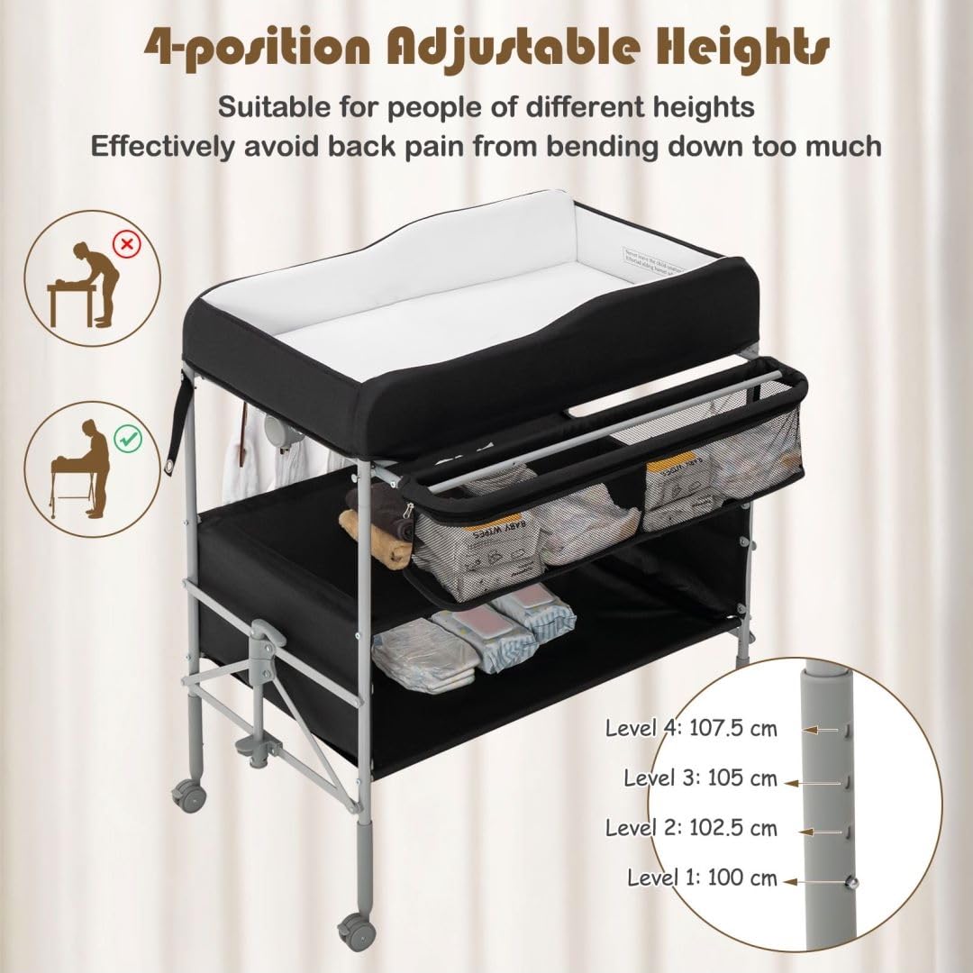 GYMAX Baby Changing Table