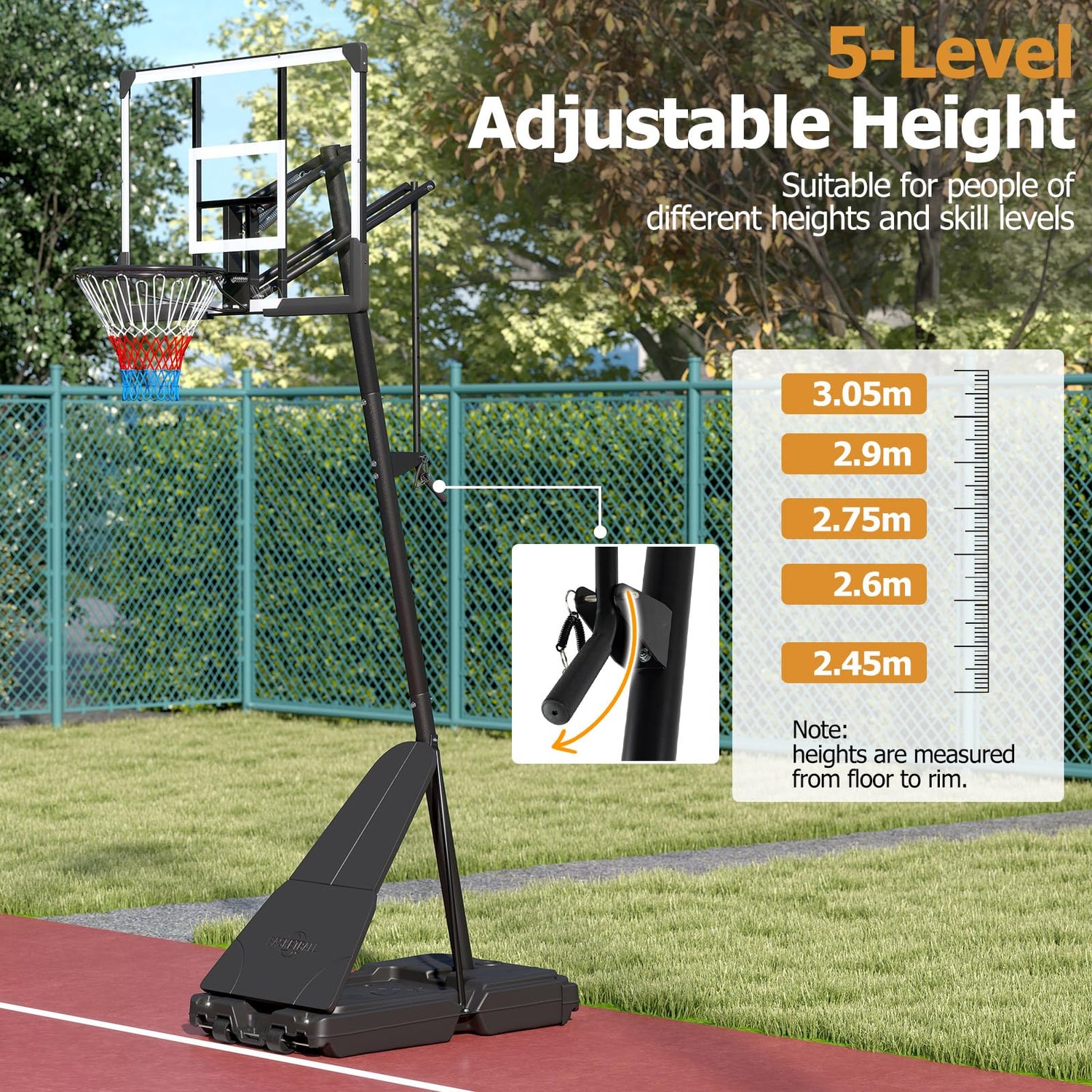 Basketball Hoop, 10FT Basketball Goal System