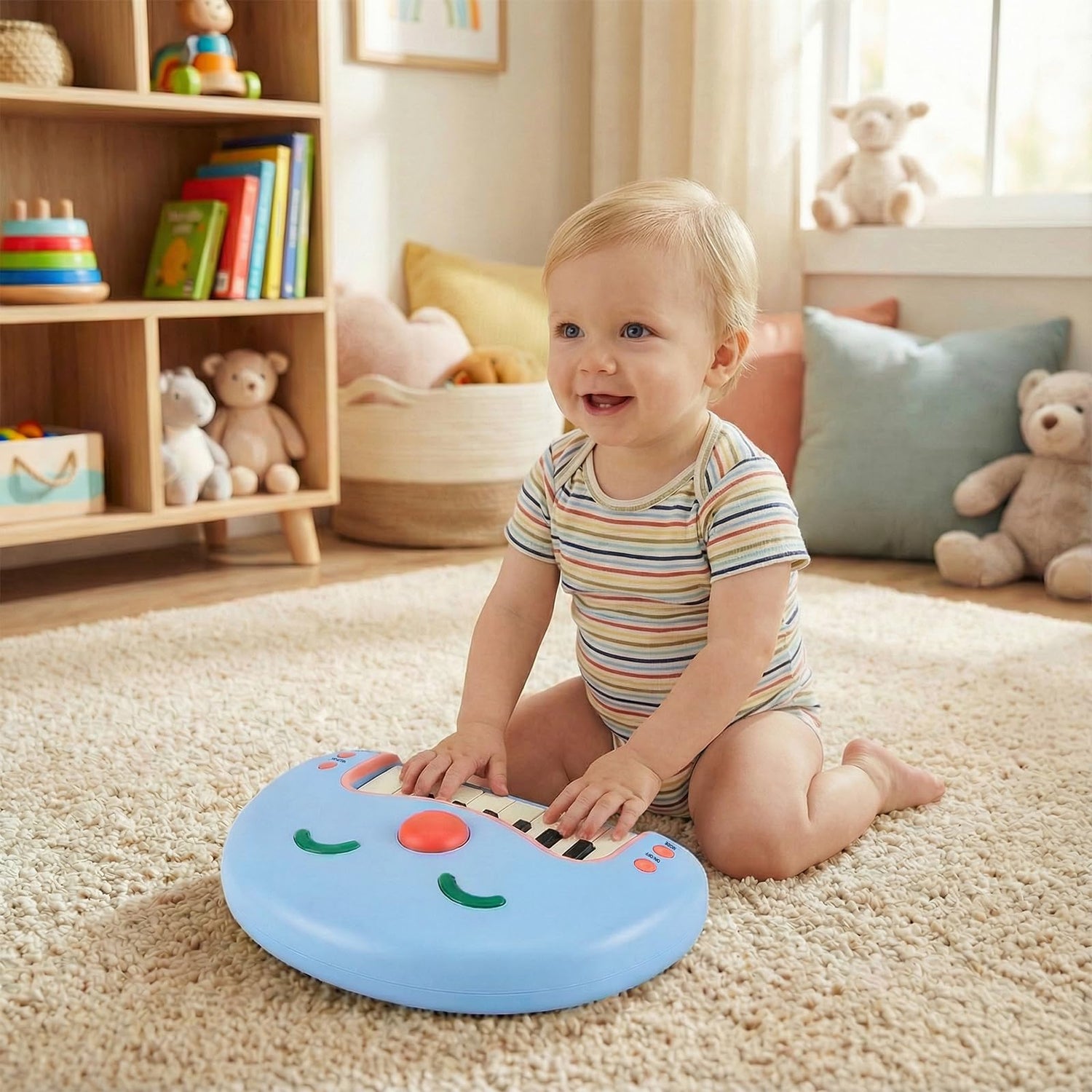 13-Key Toy Digital Piano with Record Function