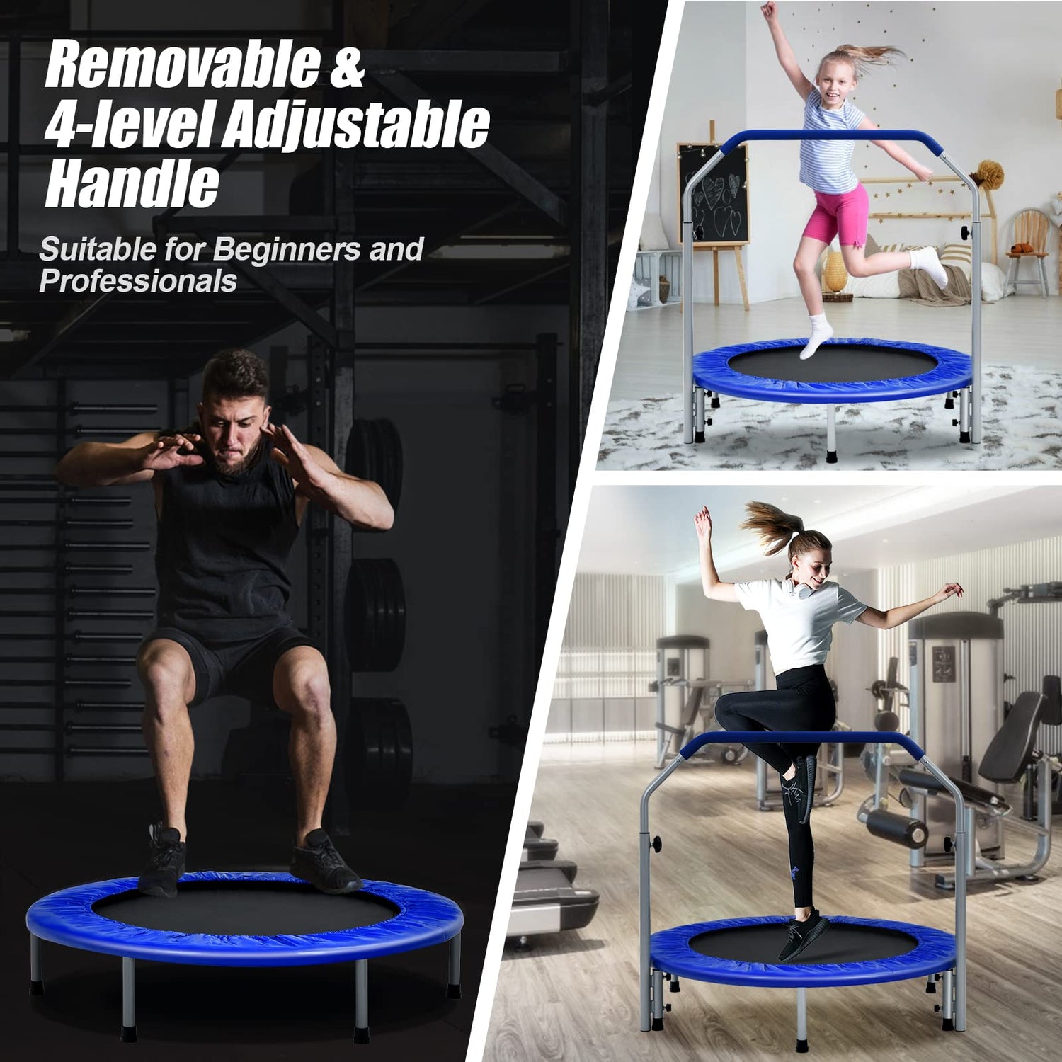 GYMAX 40" Mini Fitness Trampoline