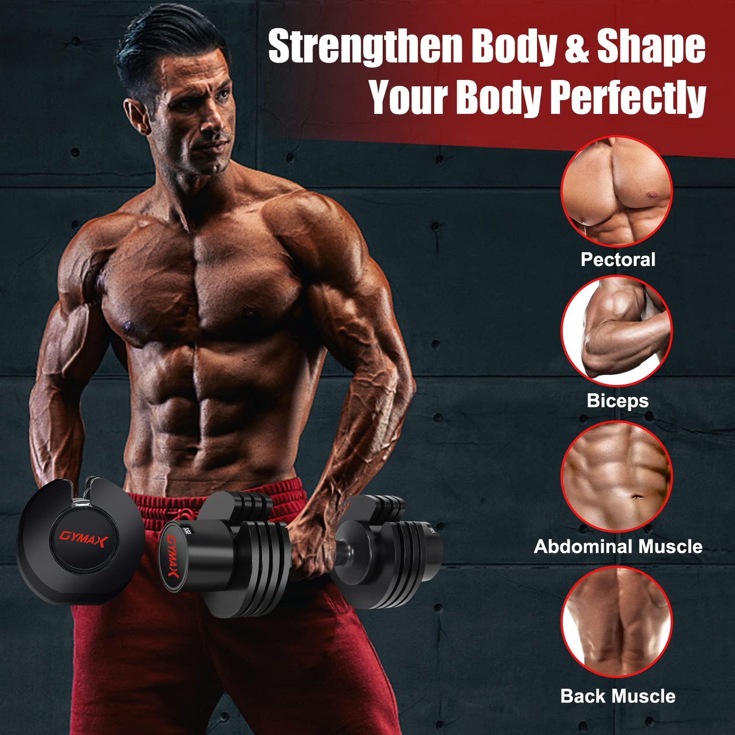 GYMAX Fitness Dumbbells