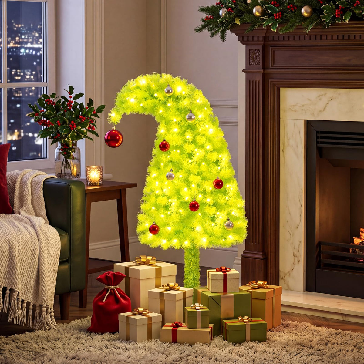 3FT Whimsical Christmas Tree, Bendable Artificial Xmas Tree