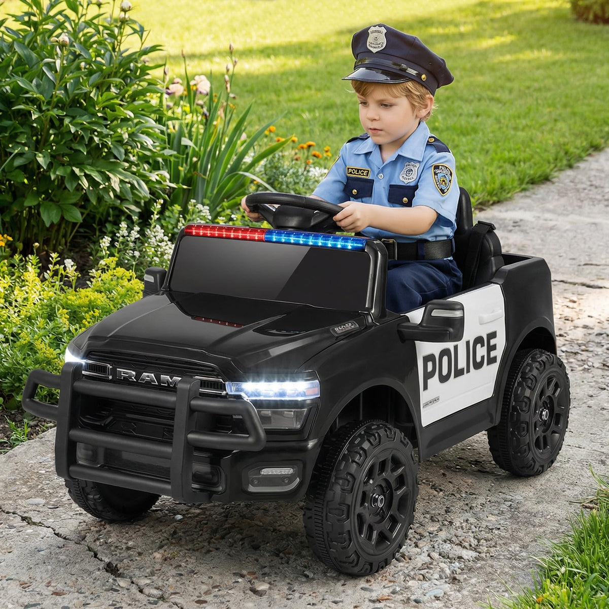 12V Licensed RAM 3500 Electric Vehicle with Remote Control Horn and Wireless Connection