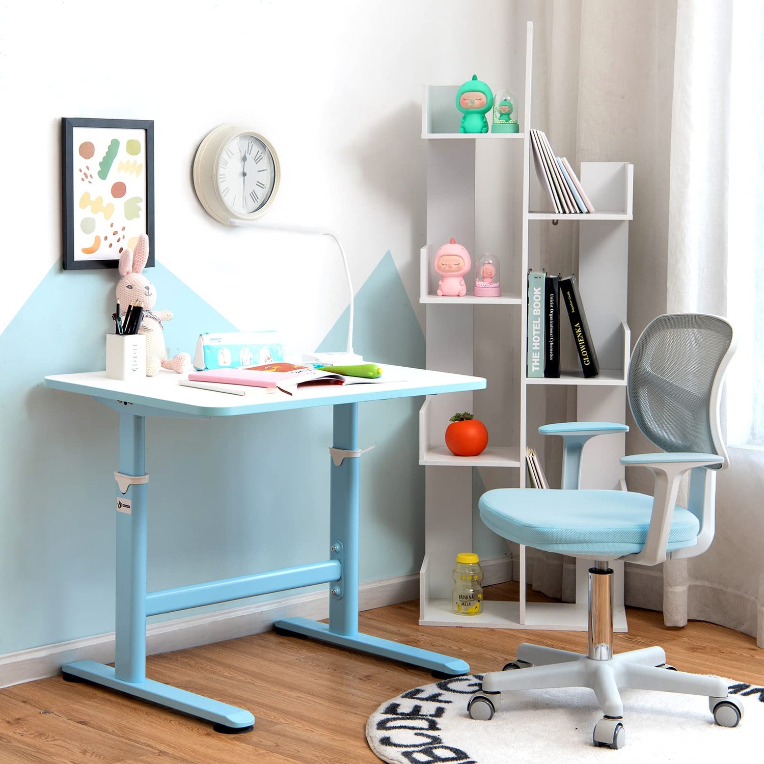 Kids Computer Desk Chair, Children Task Study Chairs with Lumbar Support