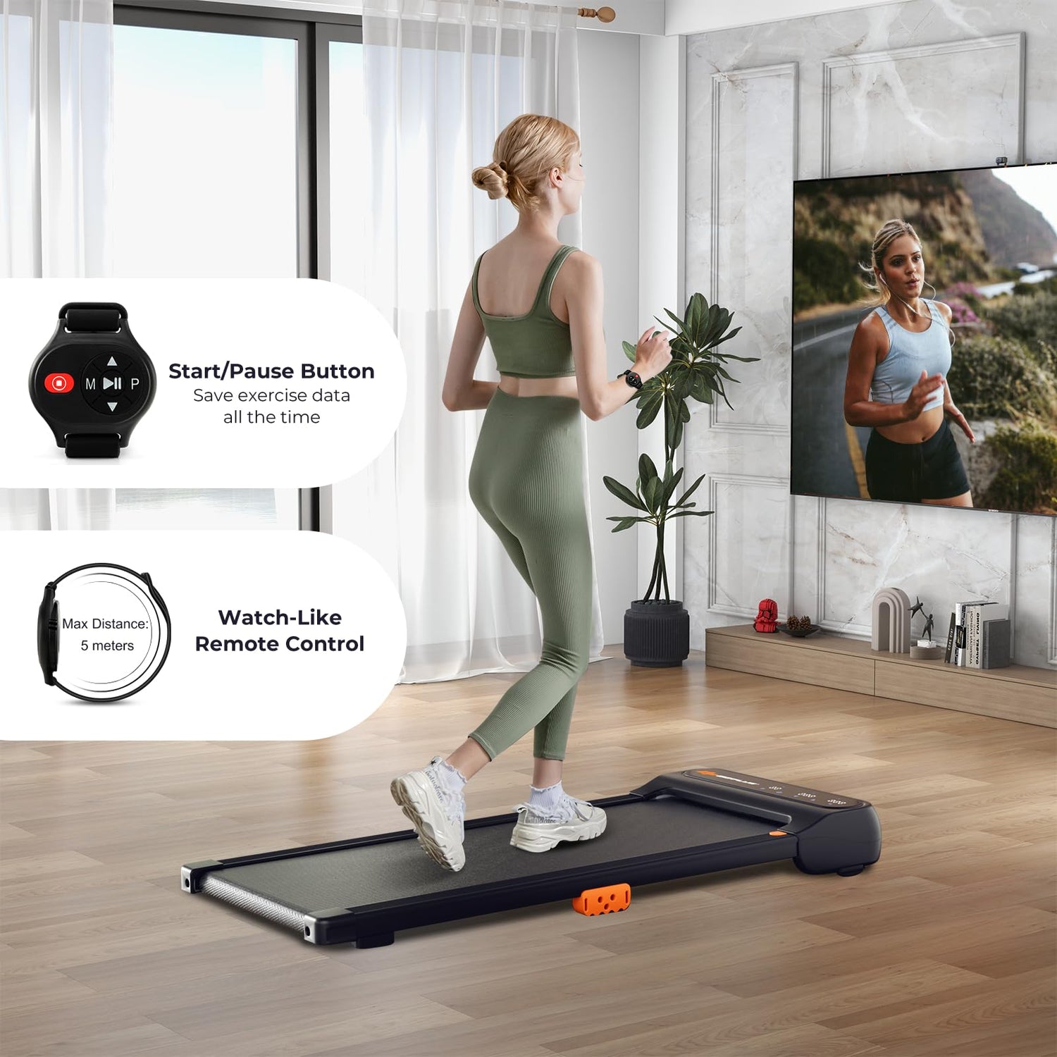 GYMAX Under Desk Treadmill for Home Office