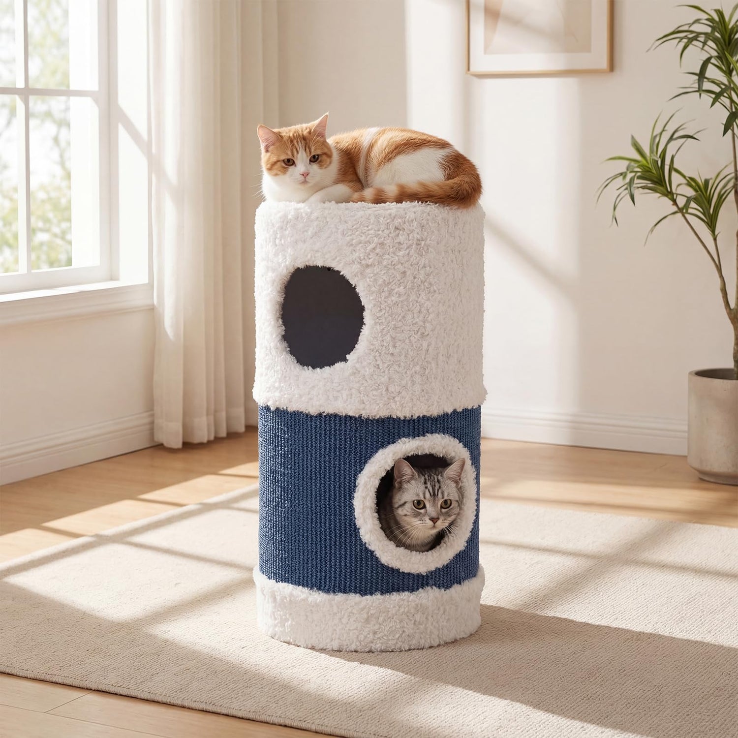 Cat House for Indoor Cats, Cat Hideaway Cave