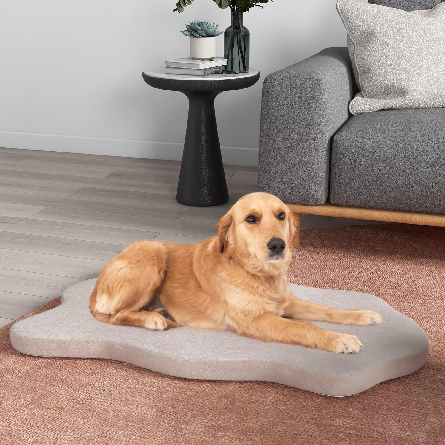 GYMAX 110 x 66 x 5 cm Pet Bed with Washable & Removable Cover