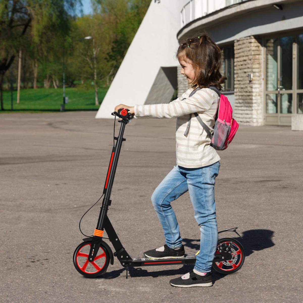 3 Heights Adjustable City Scooters with Big Wheels