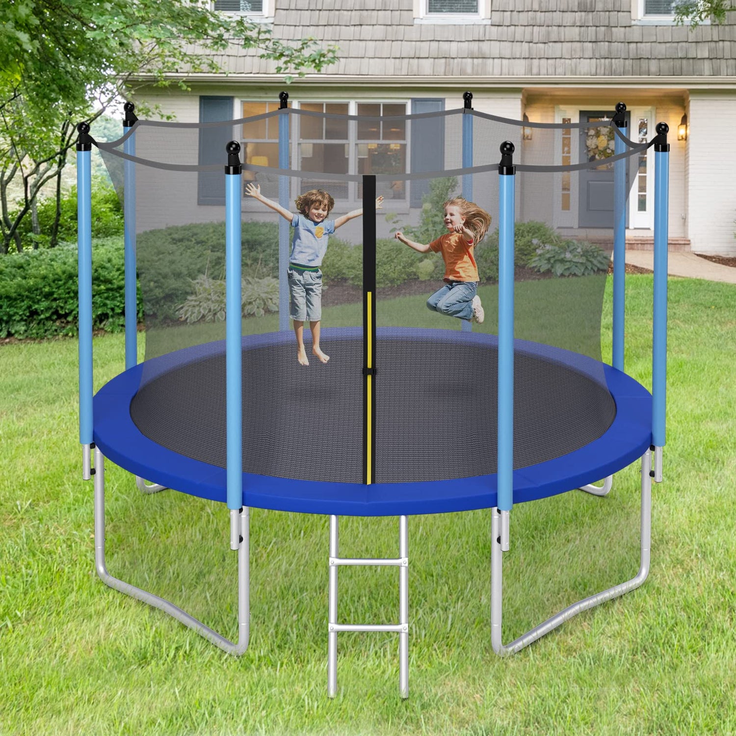 GYMAX 12FT Kids Trampoline with Safety Net ( Internal-Net )