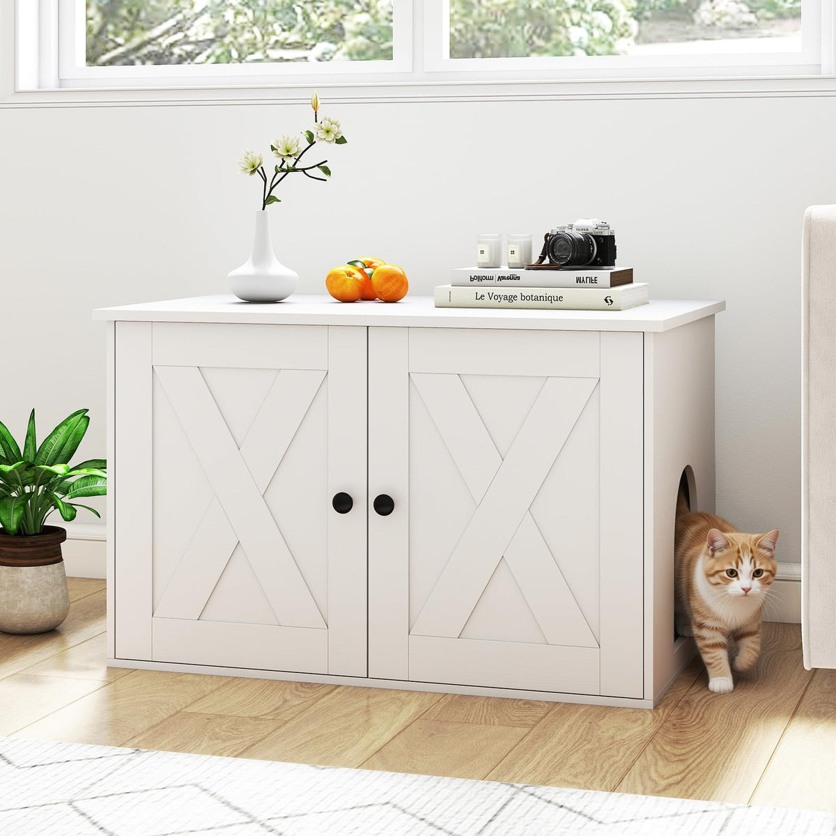 Cat Litter Box Enclosure, Hidden Cats House Furniture