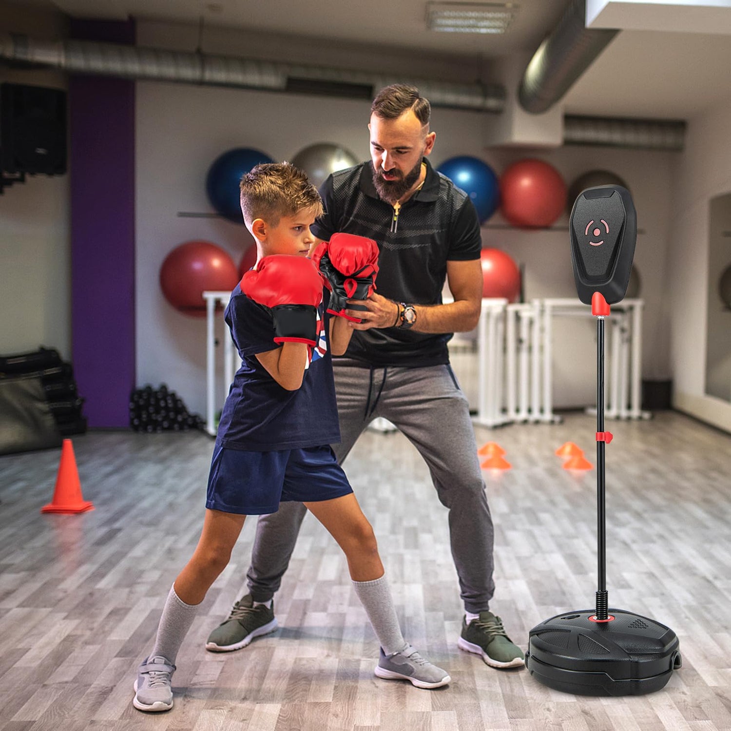 GYMAX Free Standing Punching Ball