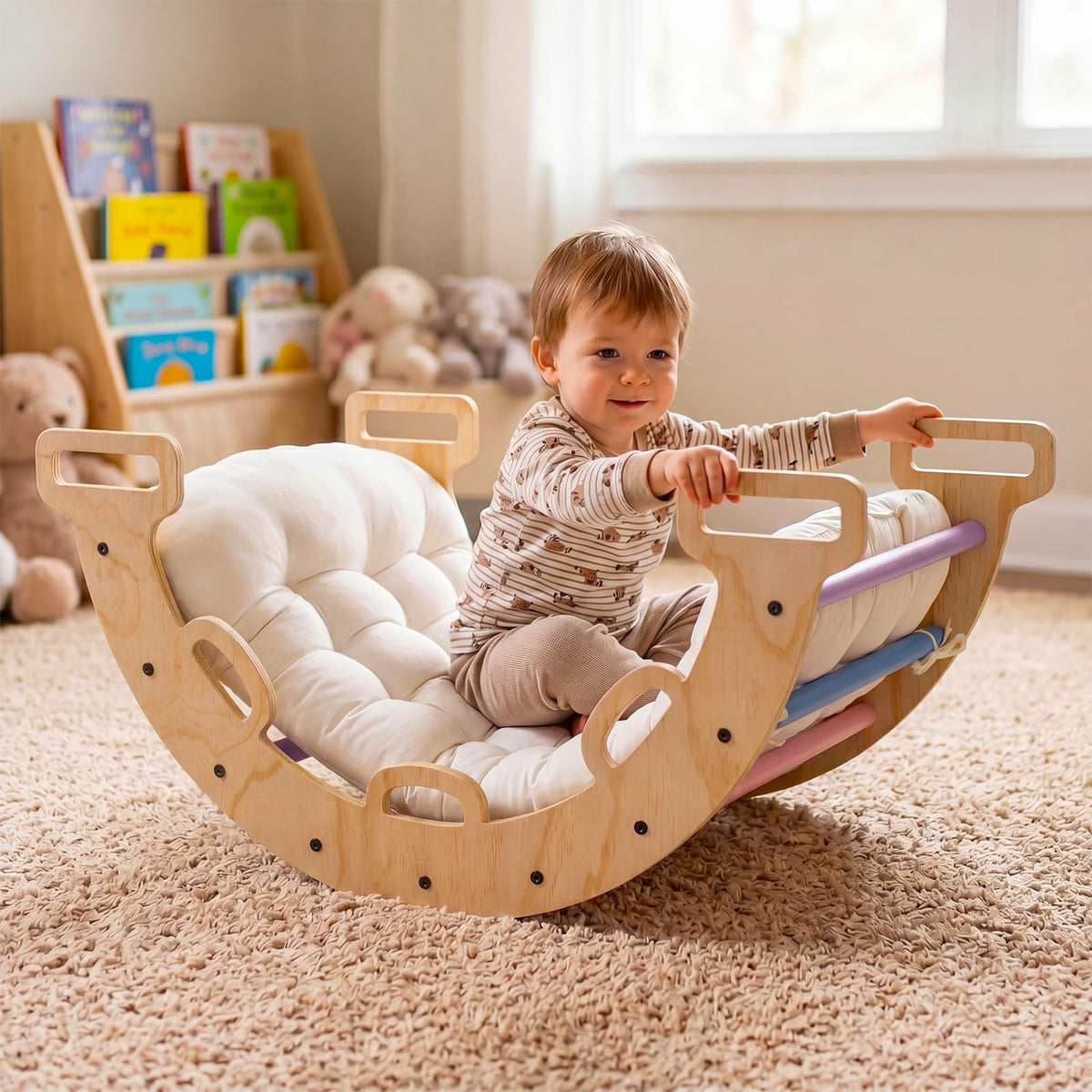 Wooden Rocking Climbing Arch