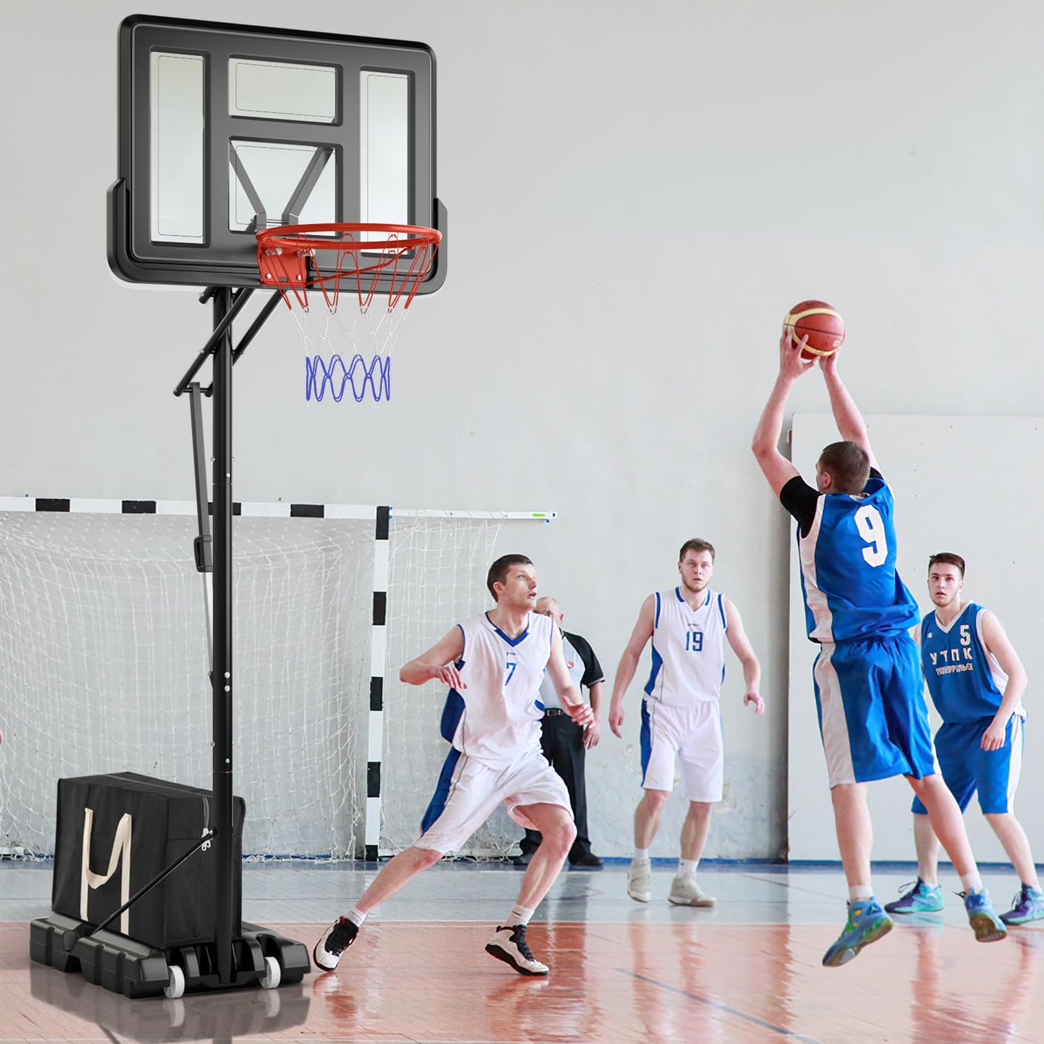 10ft Basketball Backboard Hoop Net Set