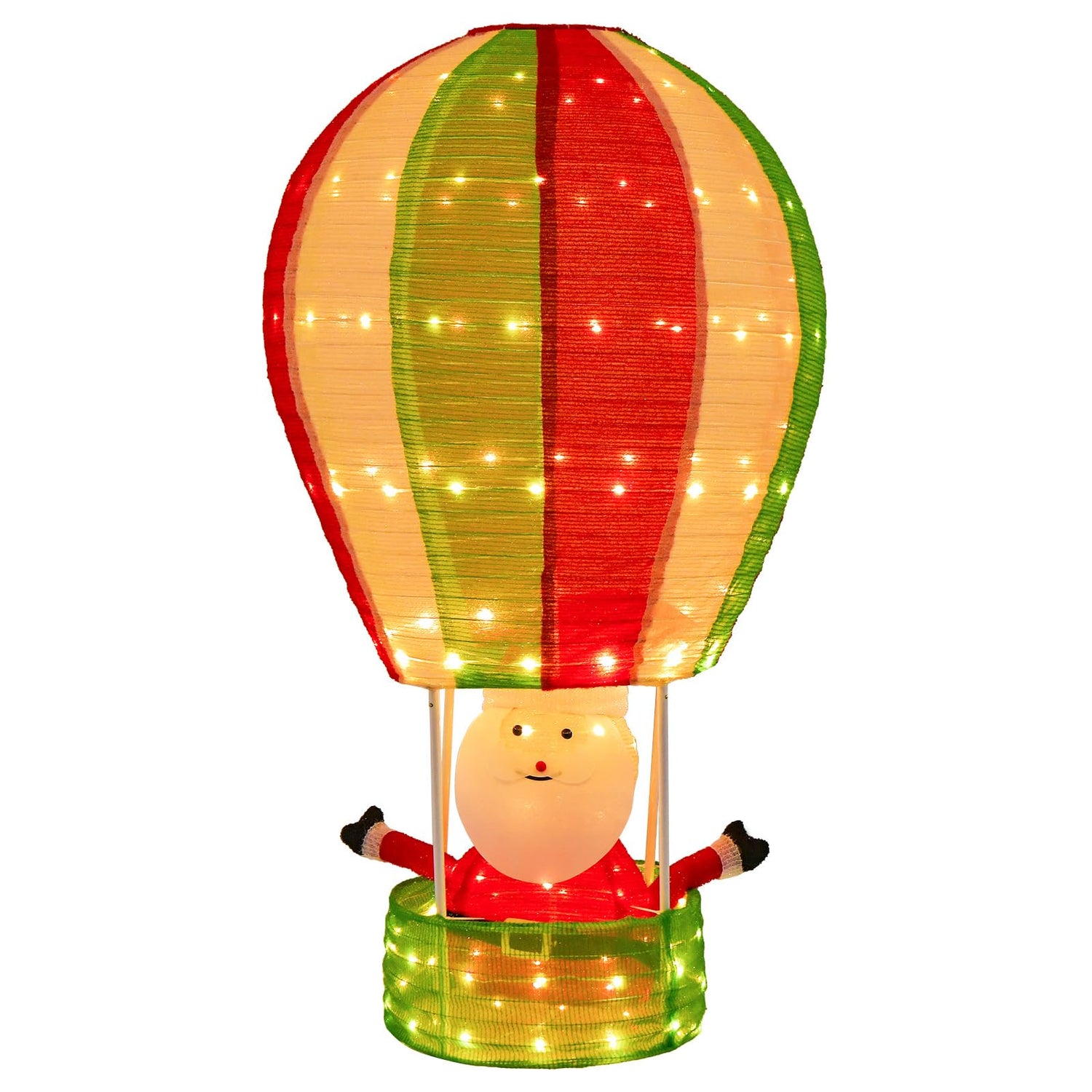 GYMAX 4.5FT Lighted Christmas Santa Claus