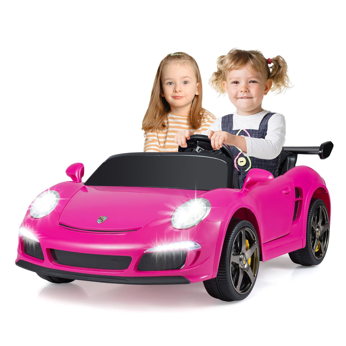 2-Seater Kids Ride on Car, 24V Battery Powered Car