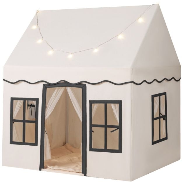 Kids Play Tent with Star Lights and Non-slip Mat