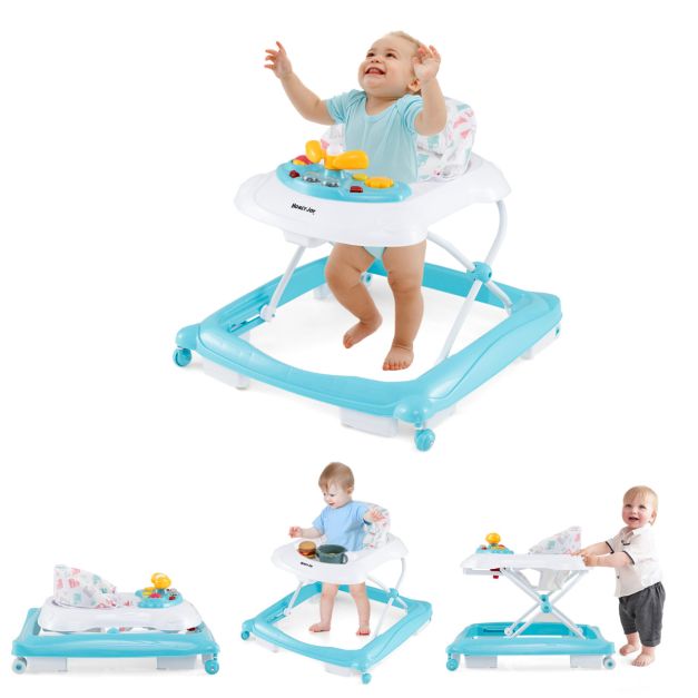 Toddler Activity Center Push Walker with 3 Adjustable Heights